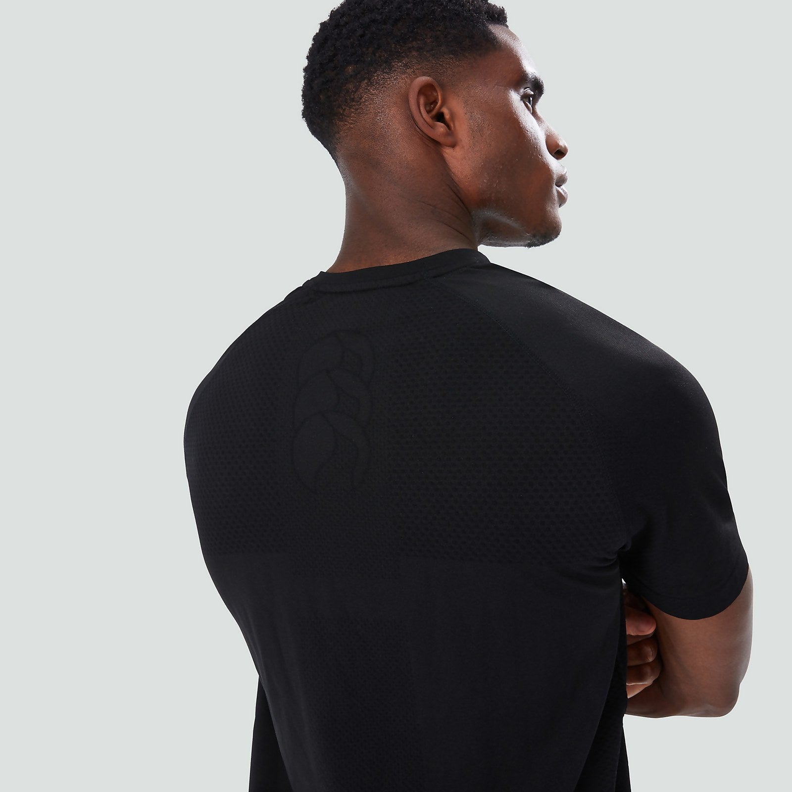 CANTERBURY SEAMLESS TEE - BLACK/GREY