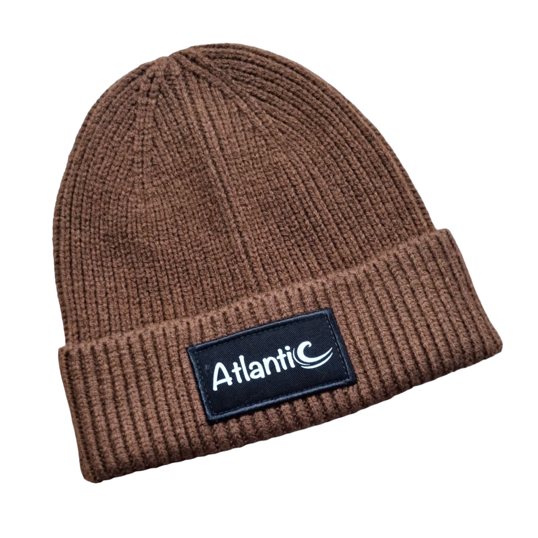 ATLANTIC APPAREL FASHION PATCH BEANIE - WALNUT