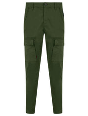 TOKYO LAUNDRY 'ALMAGRO' STRETCH COTTON BLEND MULTI-POCKET CARGO TROUSERS