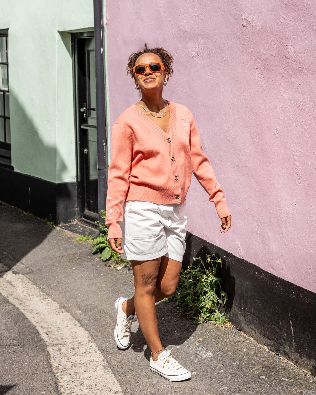 SALTROCK 'OGDEN' WOMENS LONGLINE CHINO SHORT