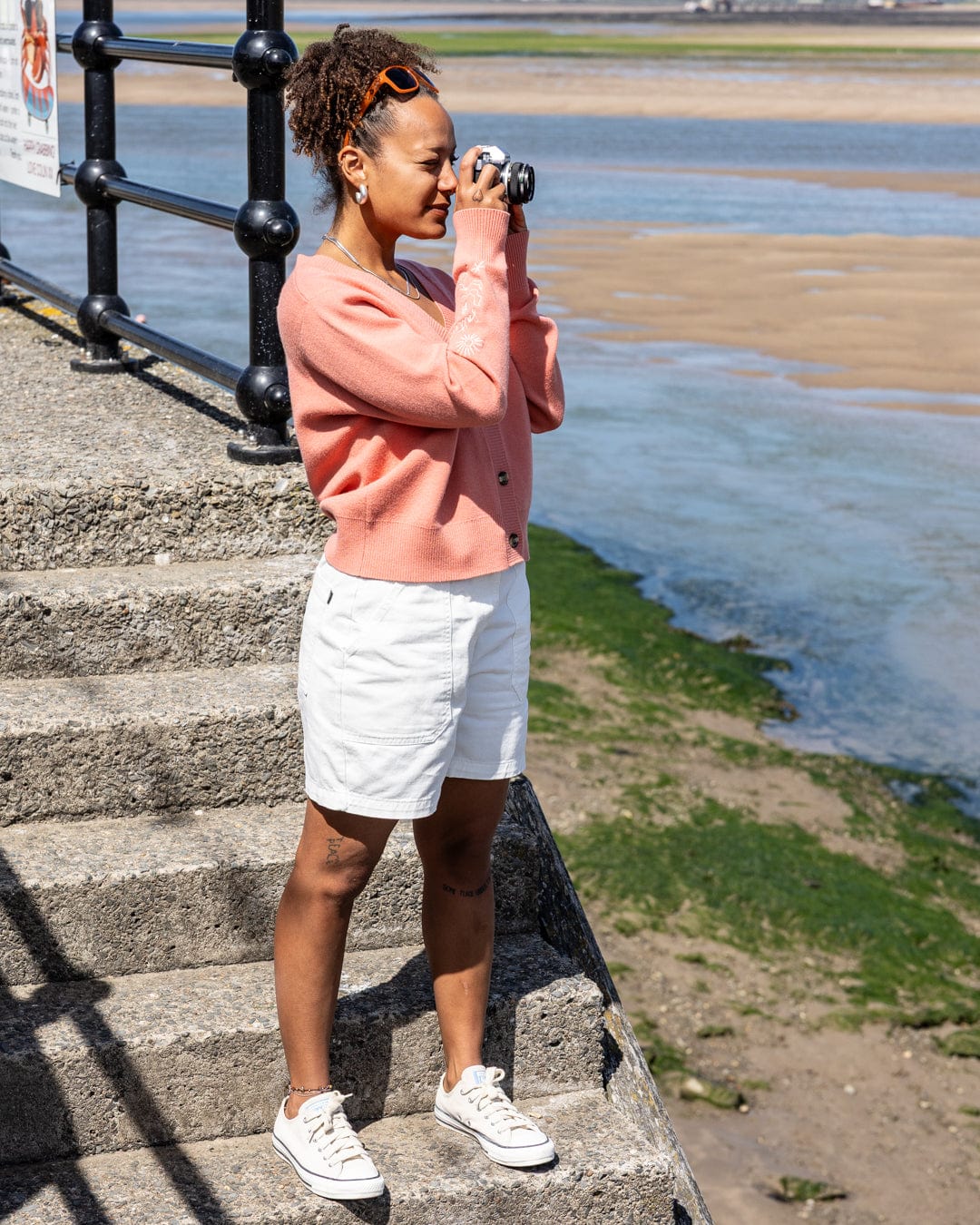 SALTROCK 'OGDEN' WOMENS LONGLINE CHINO SHORT