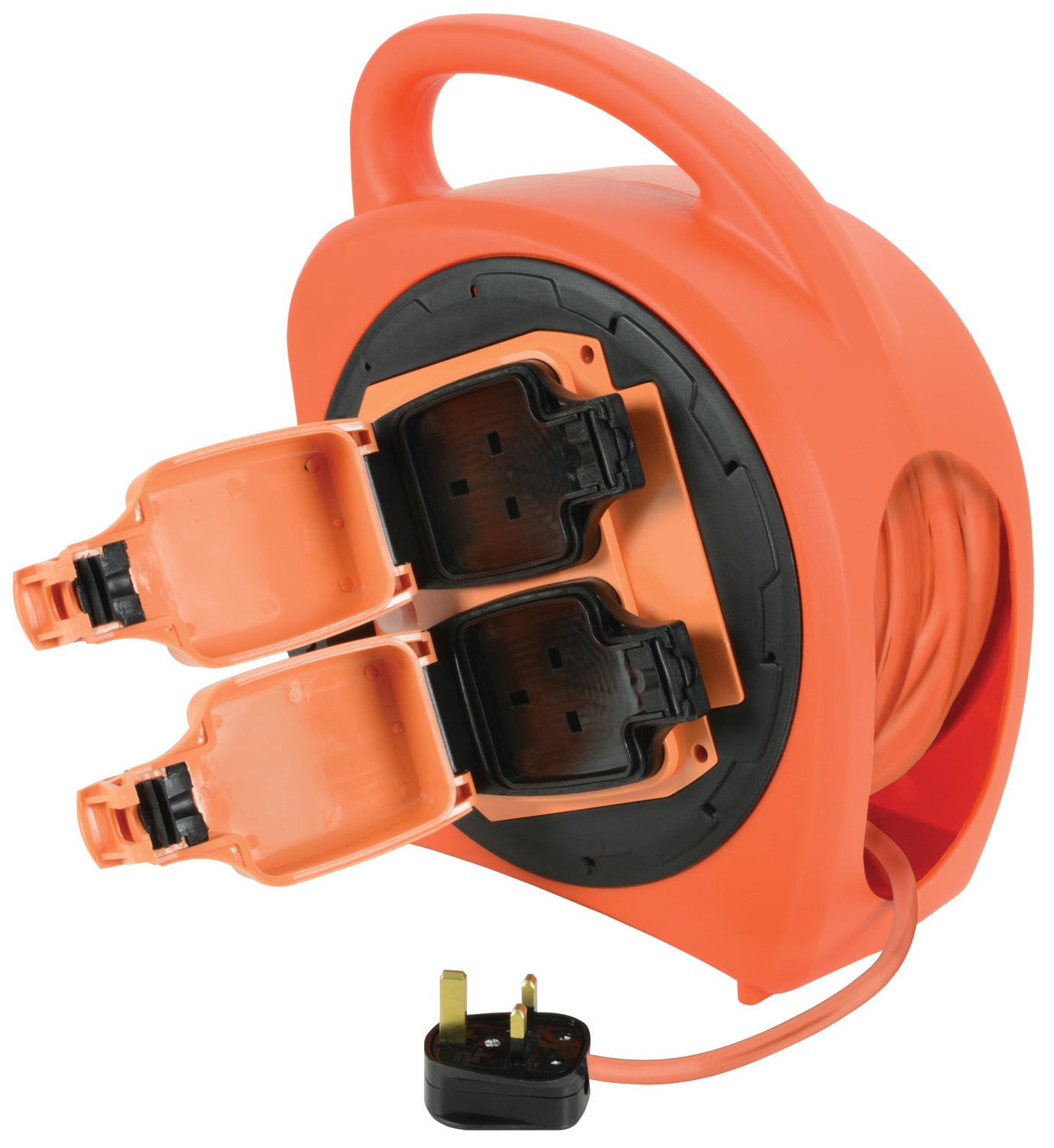 Mercury 2-Gang 20m Weatherproof Garden Extension Reel