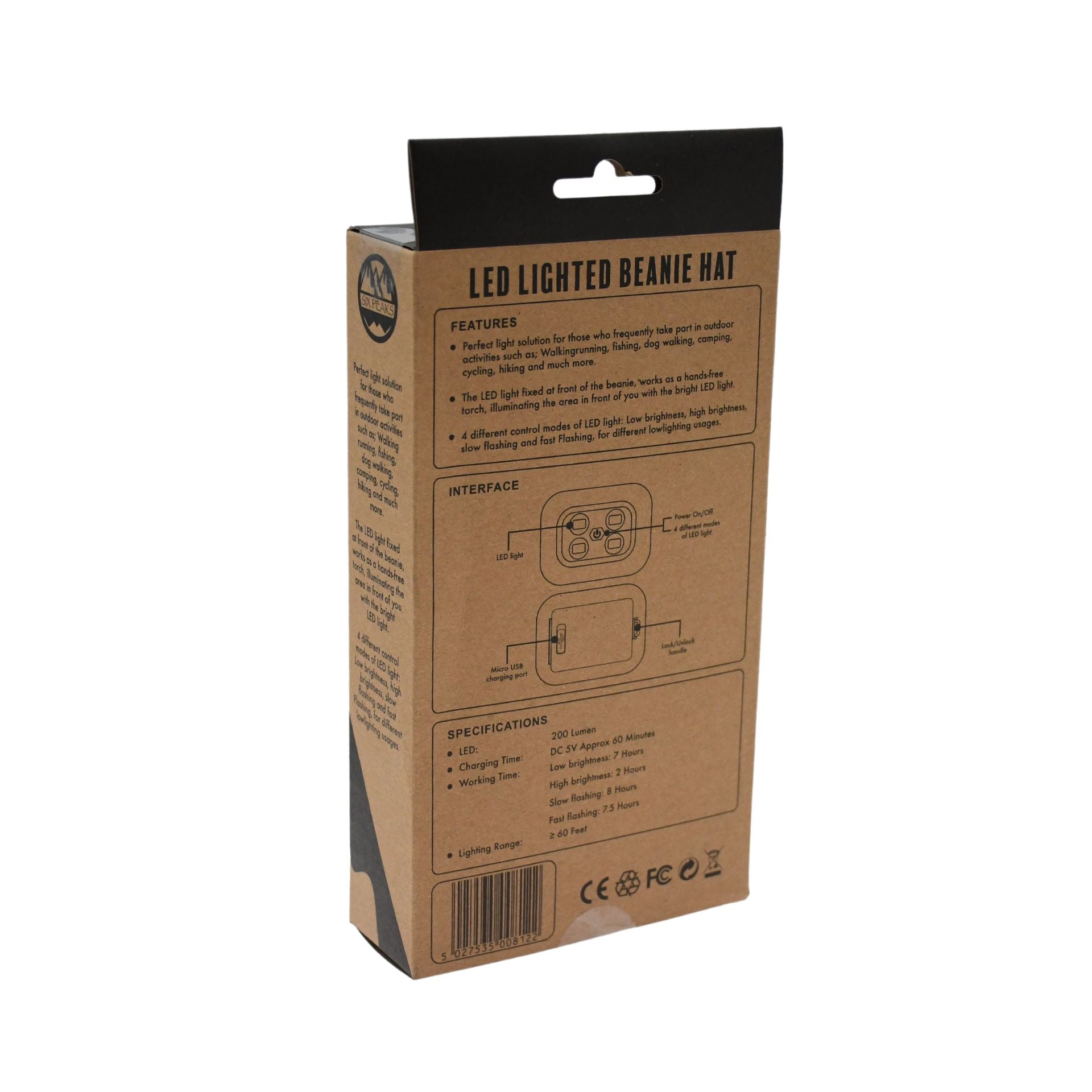 SIX PEAKS LED LIGHTED BEANIE