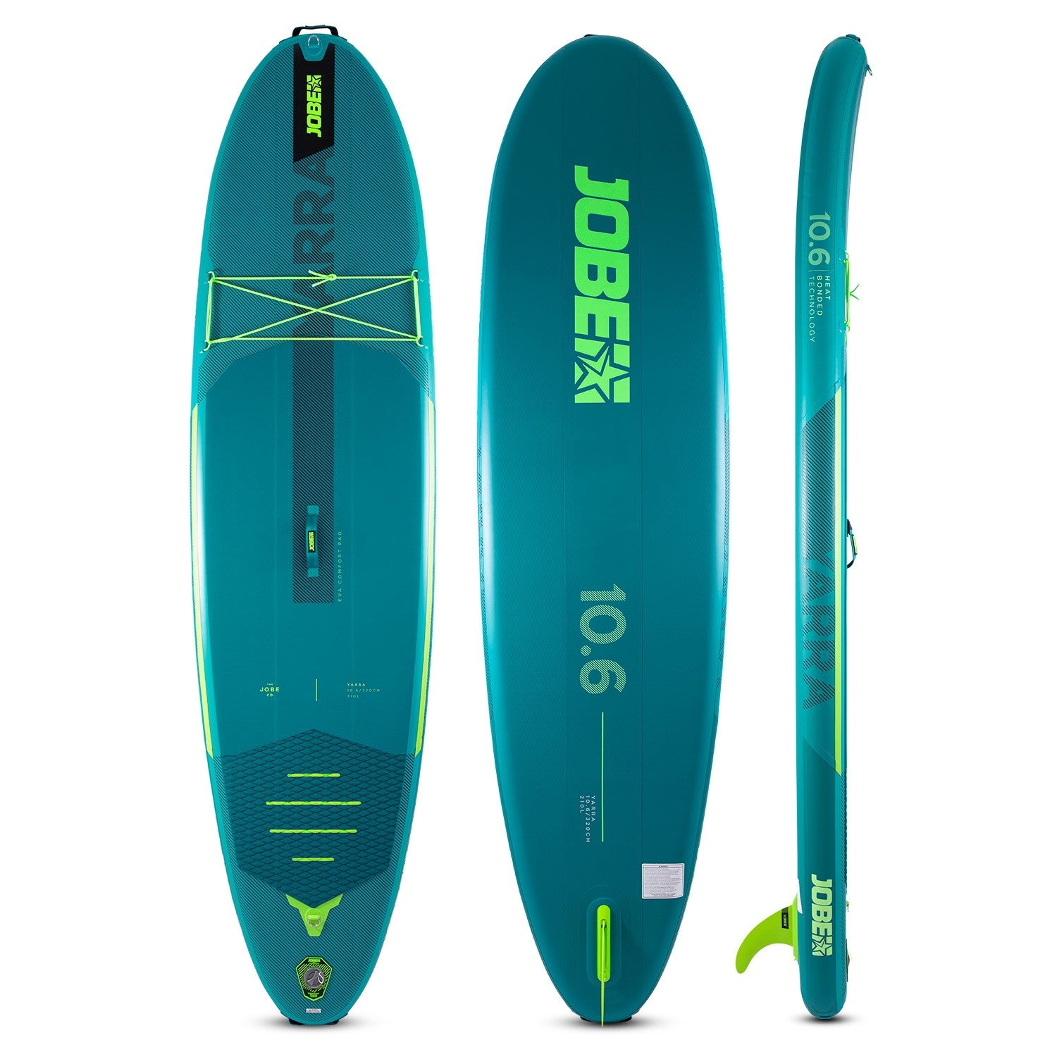 JOBE YARRA 10.6 INFLATABLE PADDLE BOARD PACKAGE - TEAL