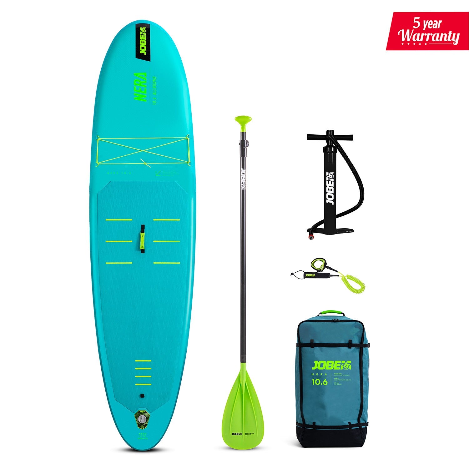 JOBE NERA 10.6 INFLATABLE SUP BOARD PACKAGE