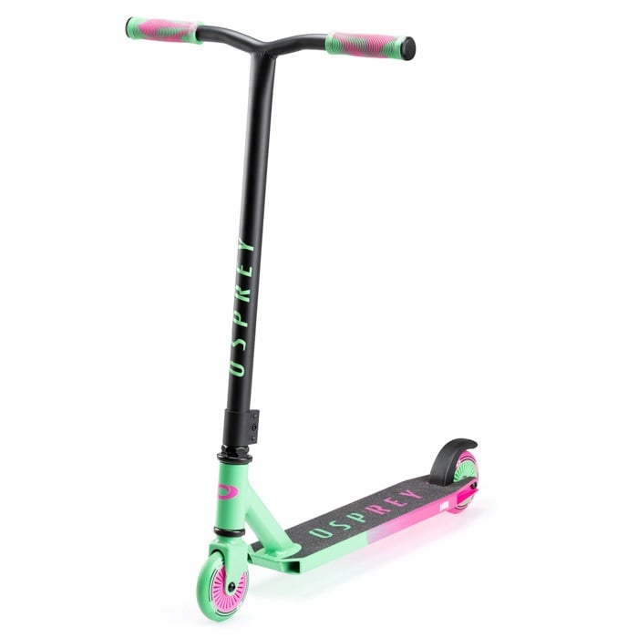 OSPREY 'BOMB' STUNT SCOOTER - PINK/GREEN