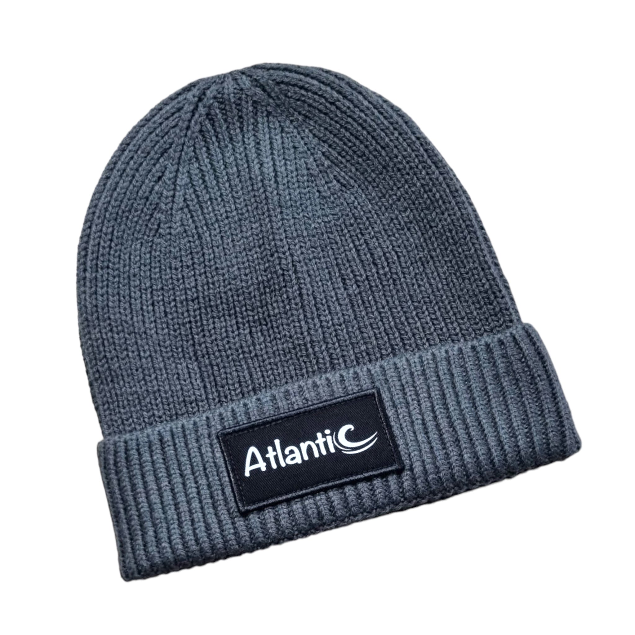 ATLANTIC APPAREL FASHION PATCH BEANIE - GRAPHITE