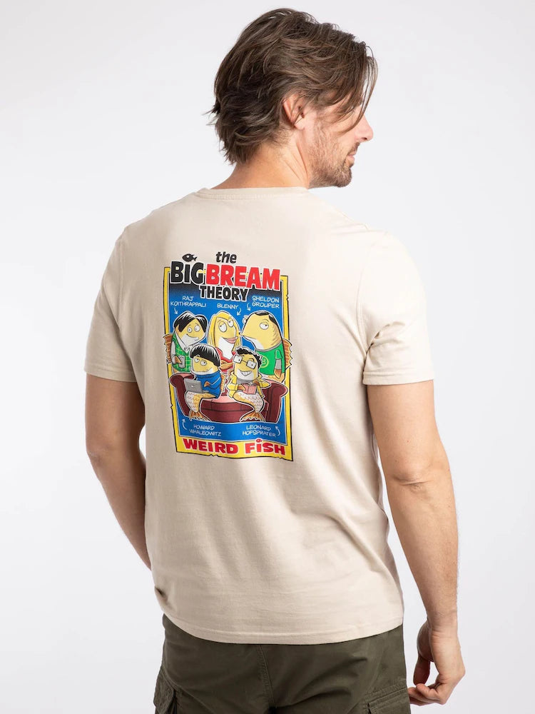 Weird Fish Big Bream Theory Back Print Artist T-Shirt - String