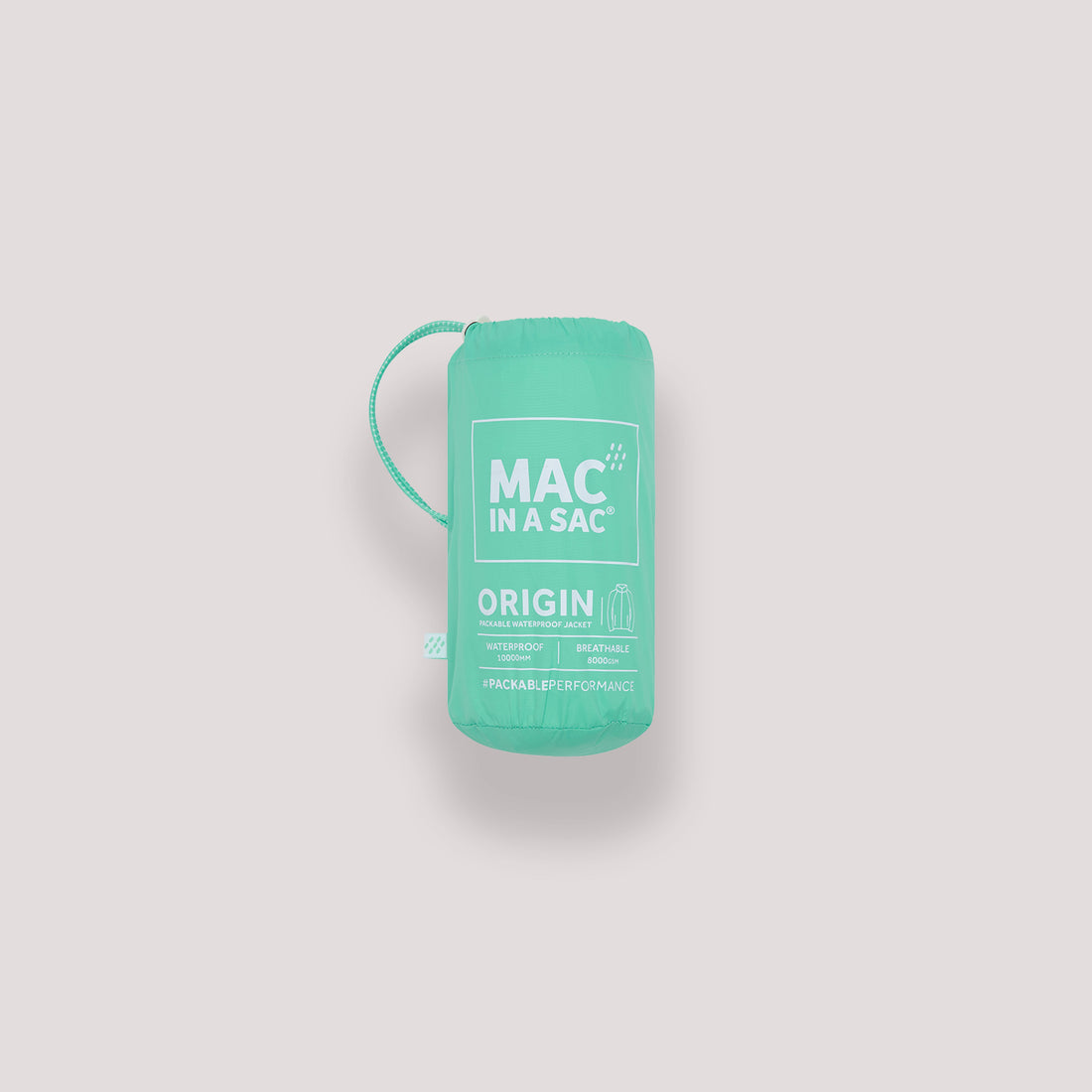 MAC IN A SAC ORIGIN II PACKABLE WATERPROOF JACKET - TIFFANY GREEN