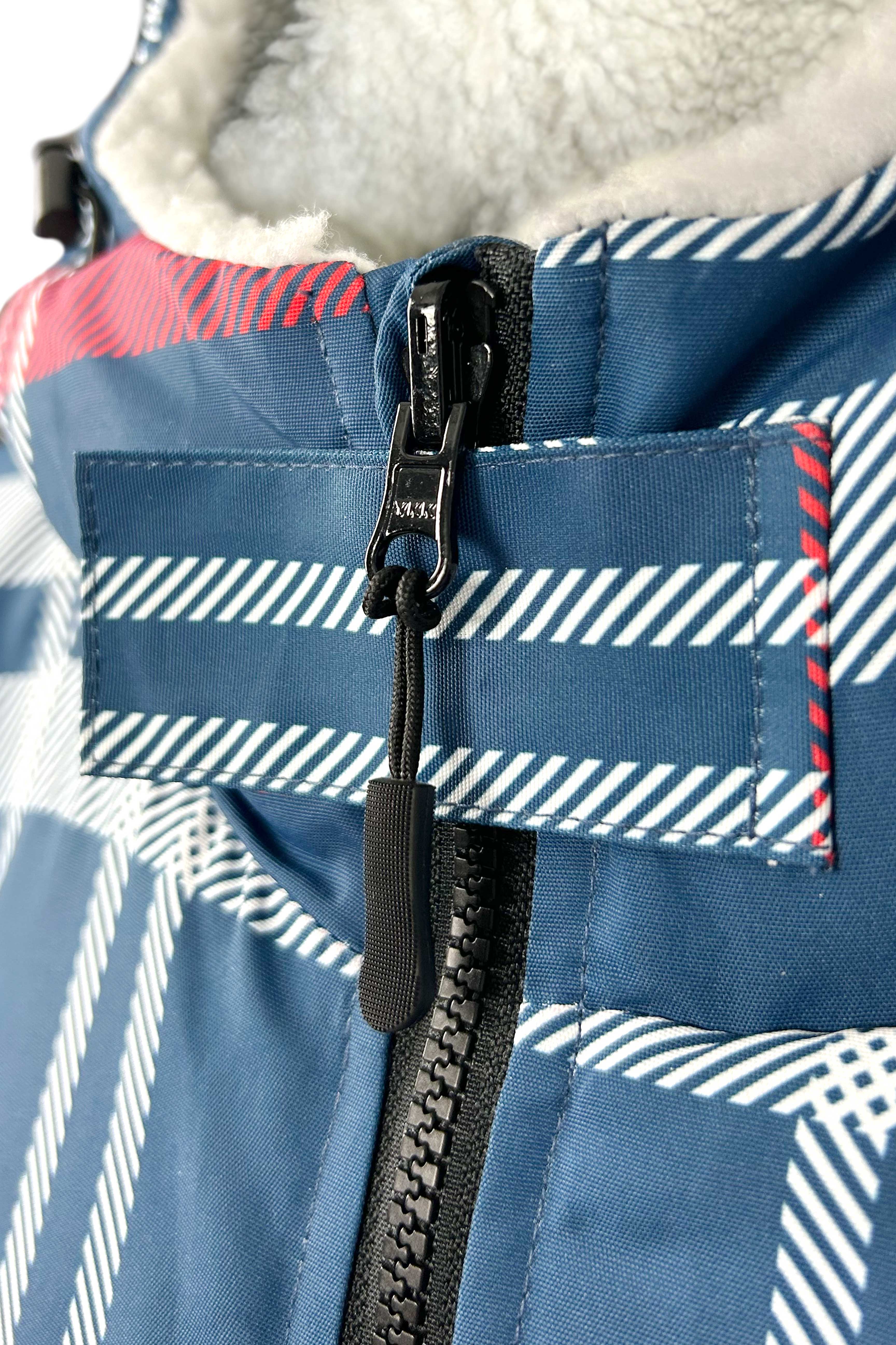 SOLA WATERPROOF CHANGING ROBE - NAVY CHECK