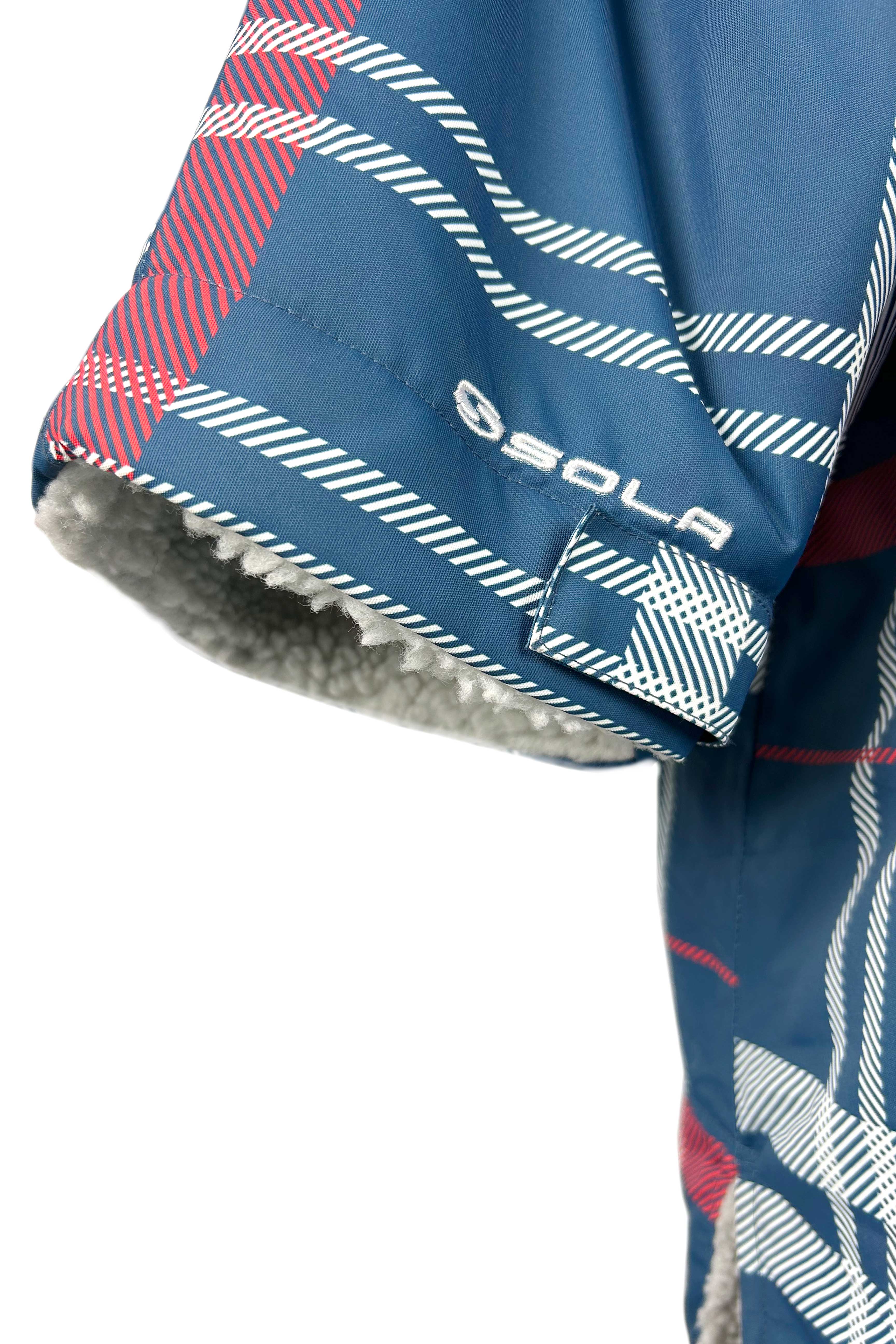 SOLA WATERPROOF CHANGING ROBE - NAVY CHECK