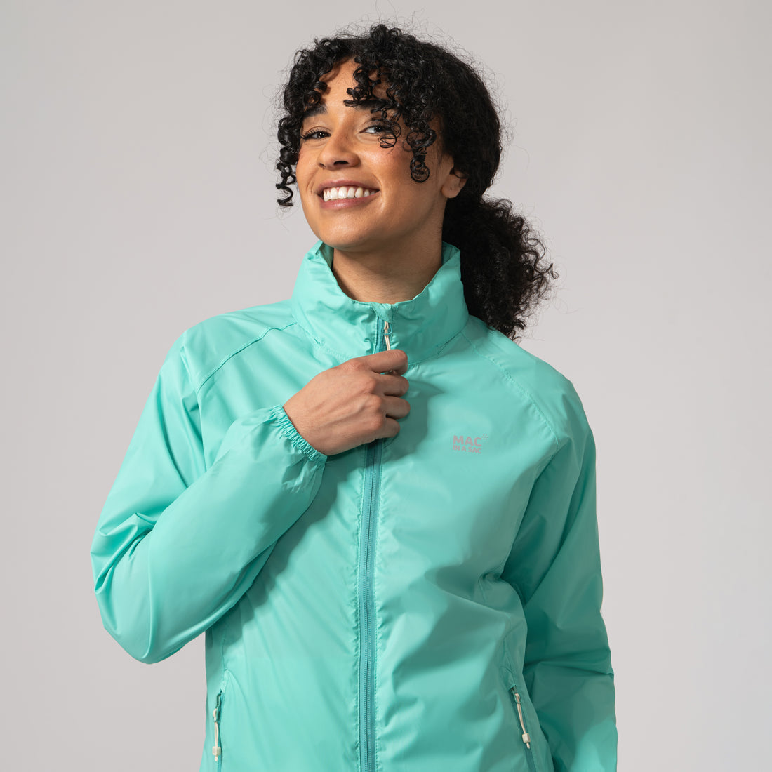 MAC IN A SAC ORIGIN II PACKABLE WATERPROOF JACKET - TIFFANY GREEN