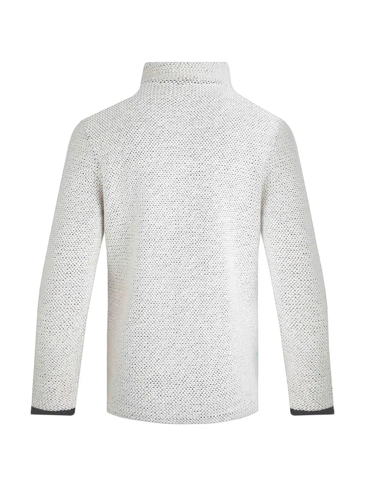 Weird Fish Cruiser 1/4 Zip Macaroni Sweatshirt Ecru