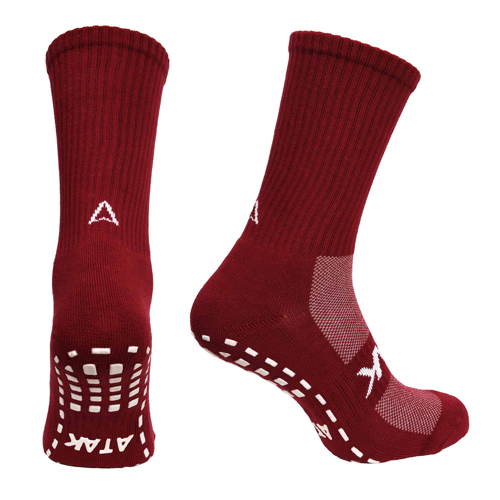 ATAK SHOX GRIP MIDLEG SOCKS - MAROON