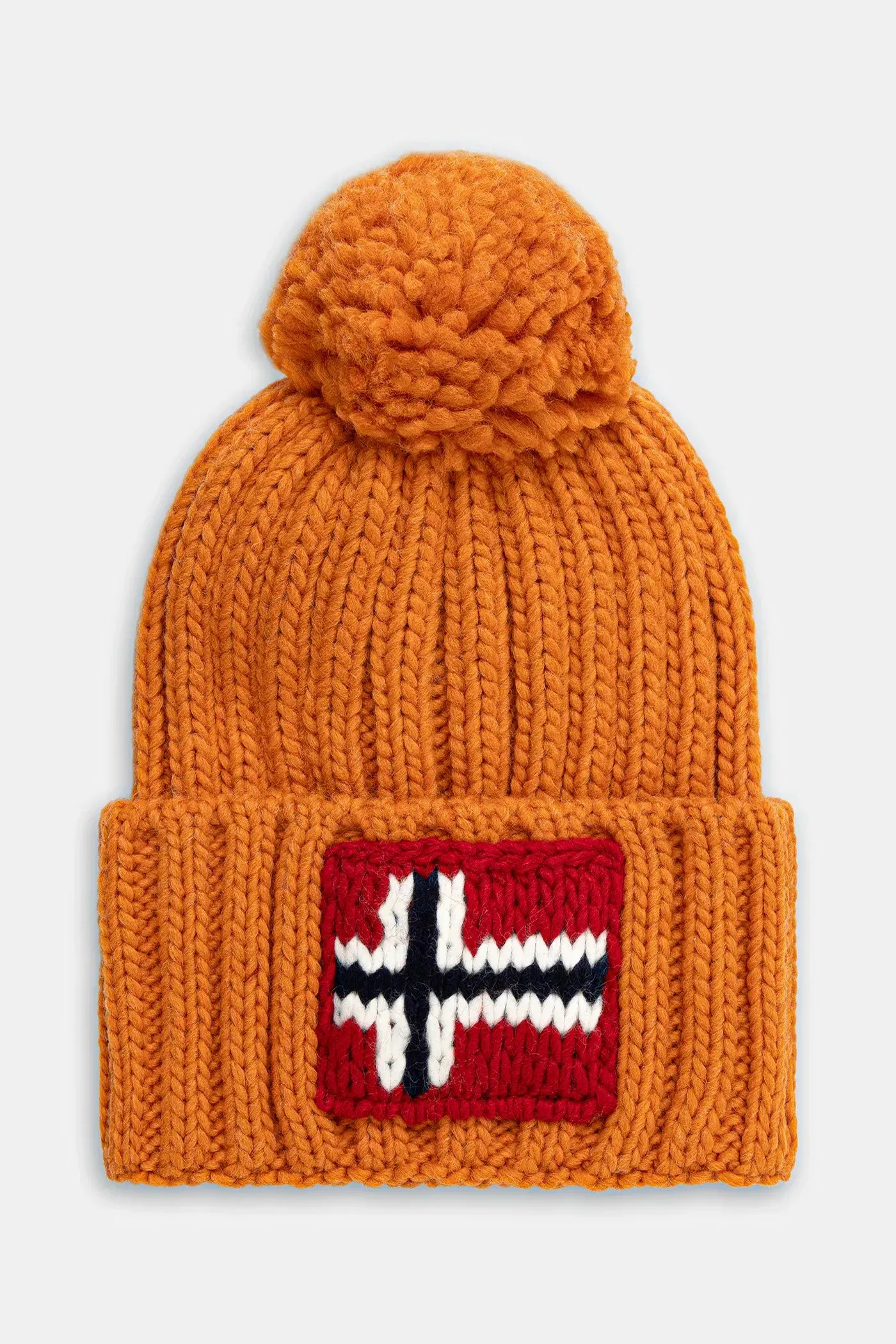 NAPAPIJRI SEMIURY WOOL BLEND BEANIE - ORANGE PUMPKIN