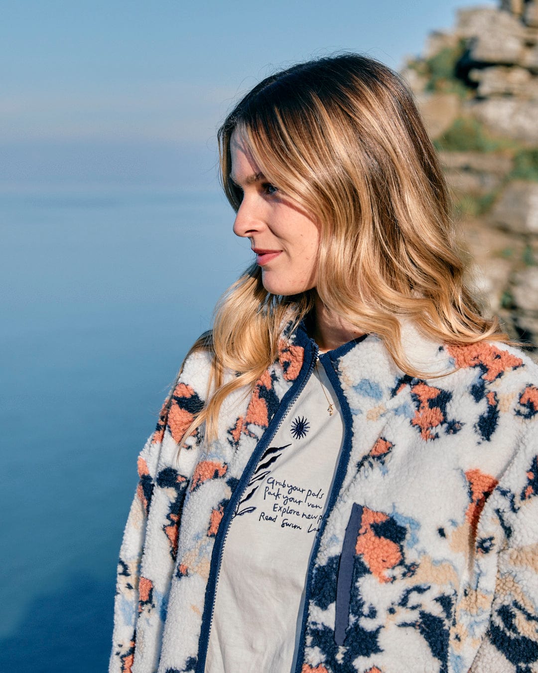 SALTROCK FOLIE WOMENS ZIP FLEECE