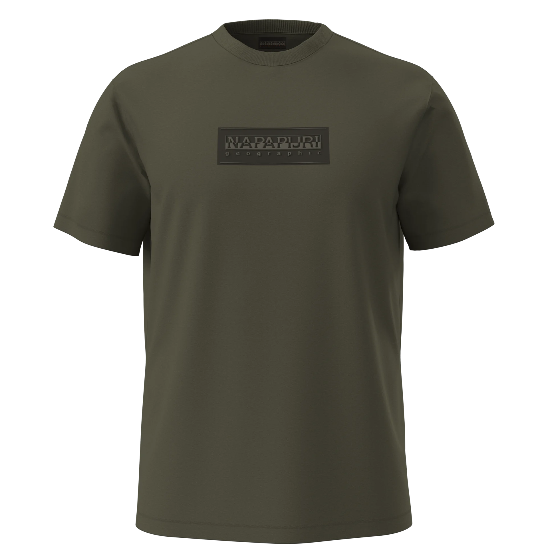 Napapijri S-Box Logo Short Sleeve T-Shirt - Olive Night