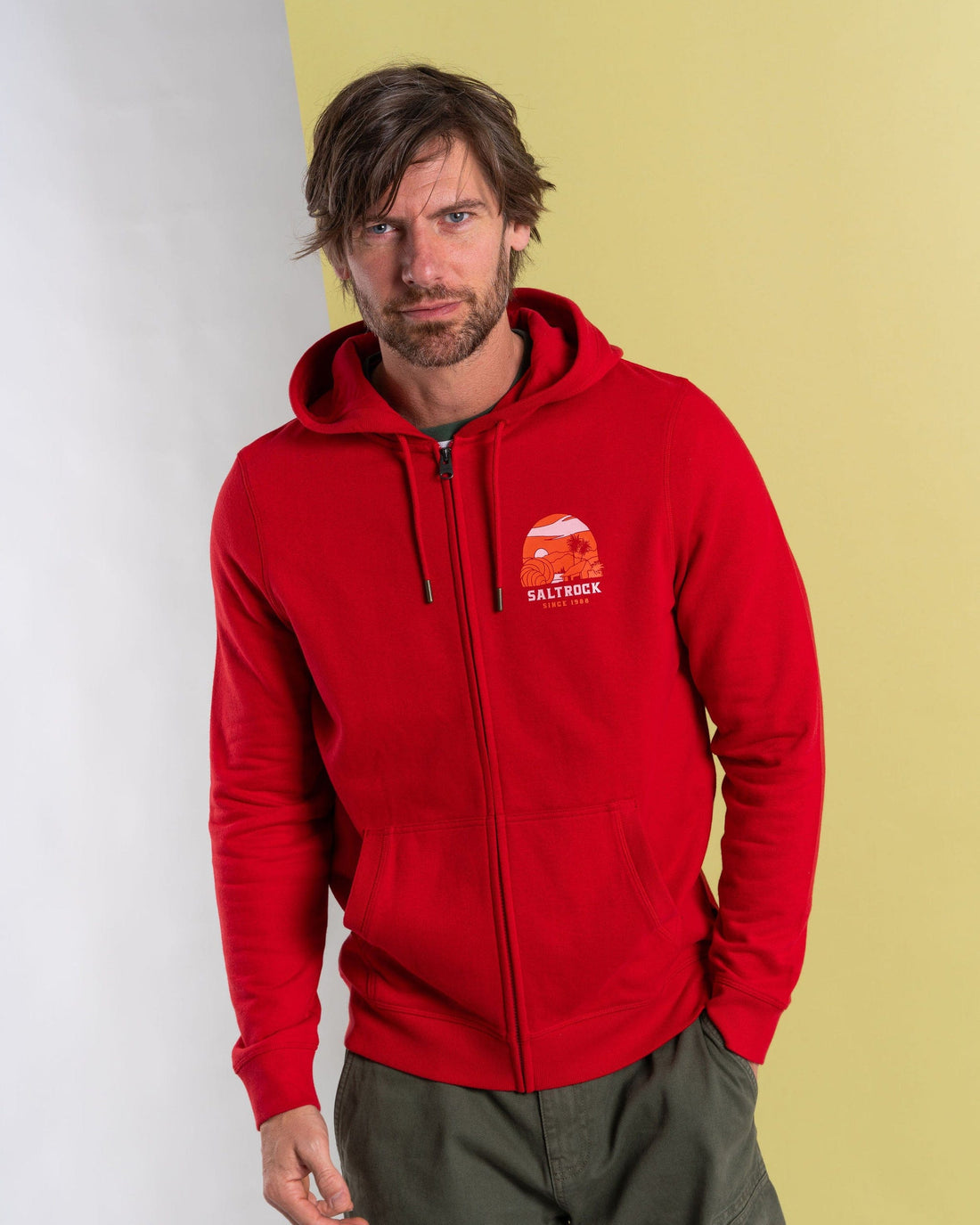 SALTROCK 'ATLANTIC ADVENTURE' MEN'S ZIP HOODIE
