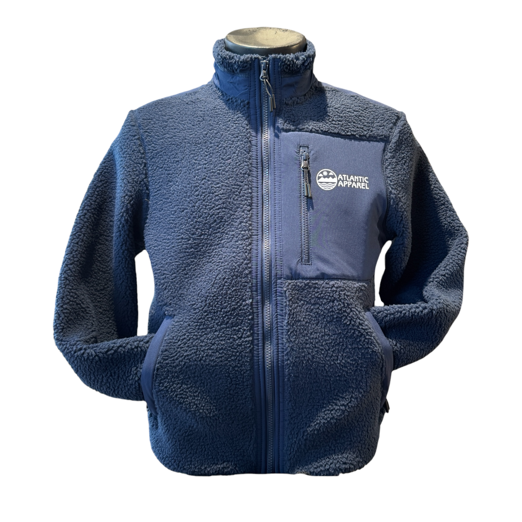Atlantic Apparel Brook Unisex Sherpa Fleece Navy