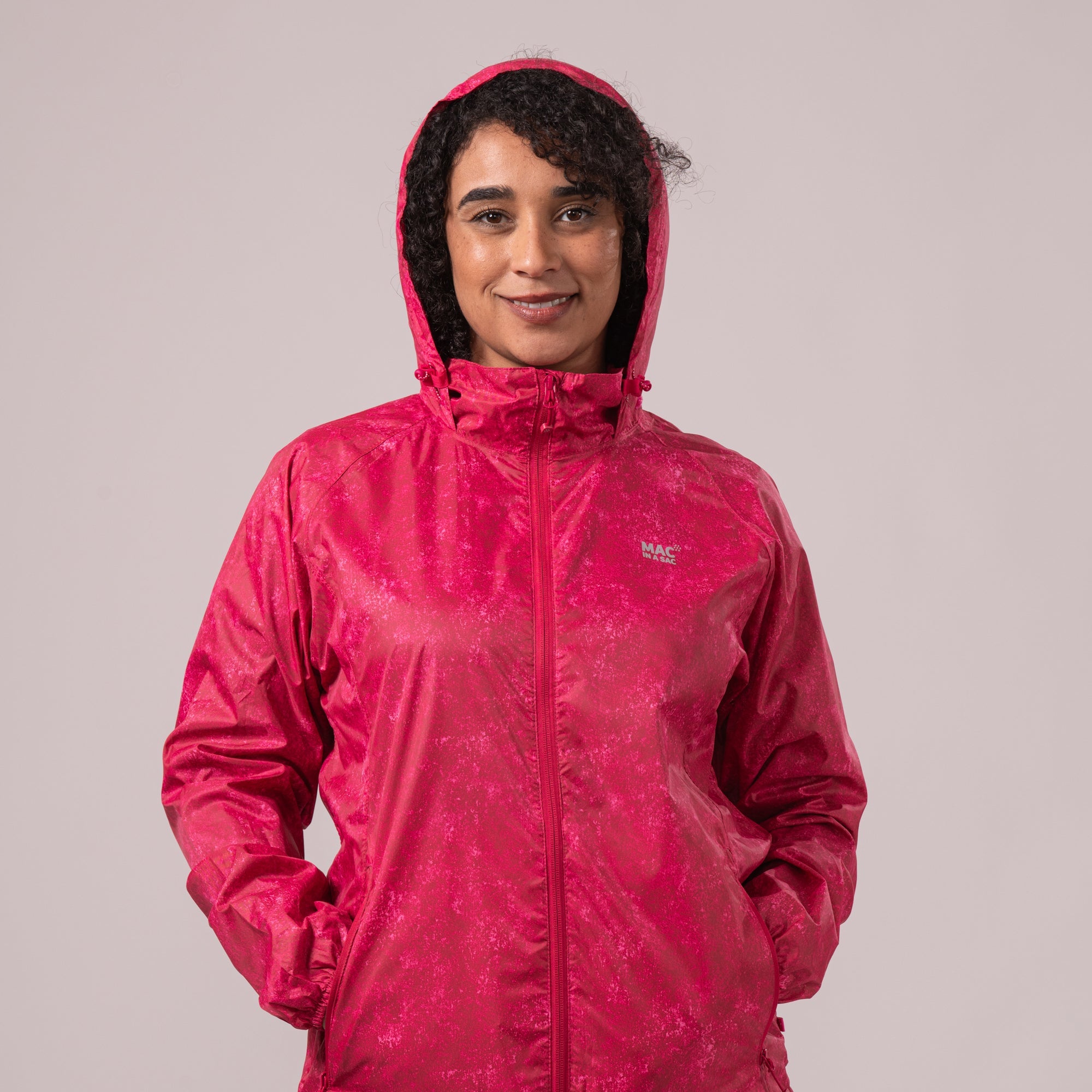 Mac In A Sac Origin II Edition Packable Waterproof Jacket - Pink Etch