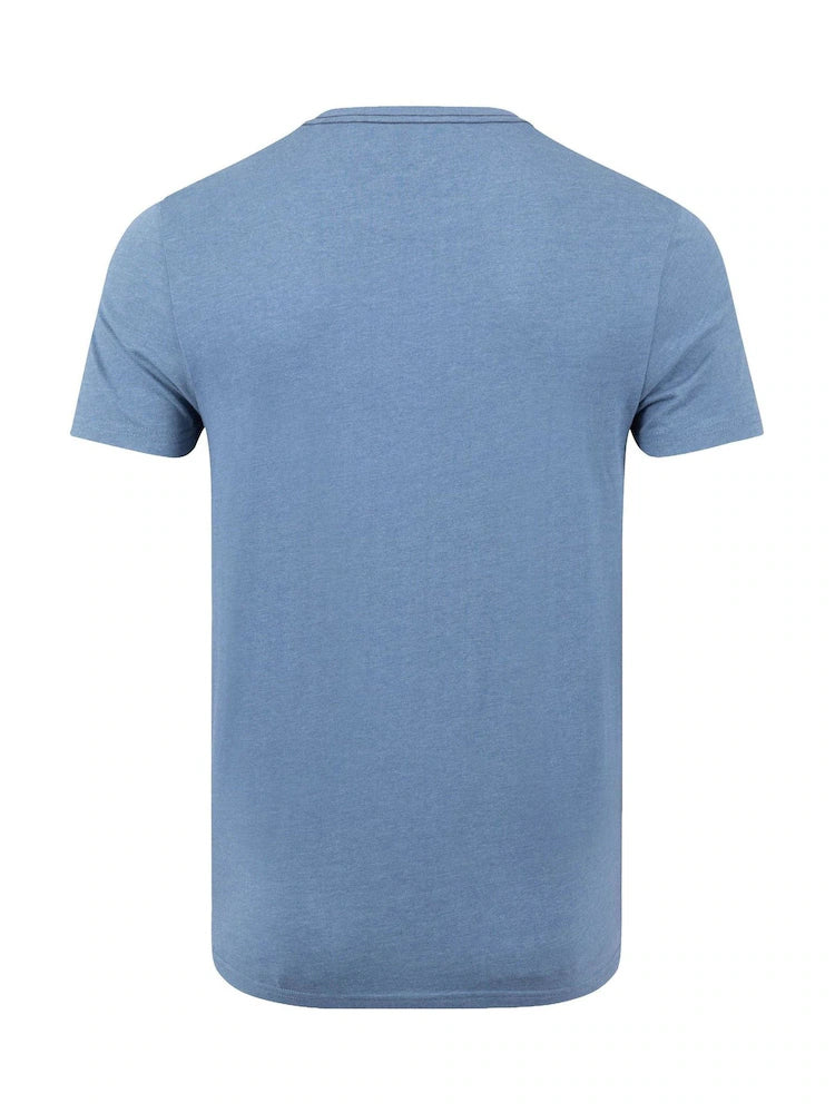 Weird Fish Heritage Surf Front Print Graphic T-Shirt Mid Blue