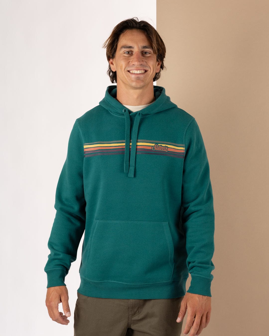 SALTROCK 'TORN STRIPE' MEN'S POP HOODIE