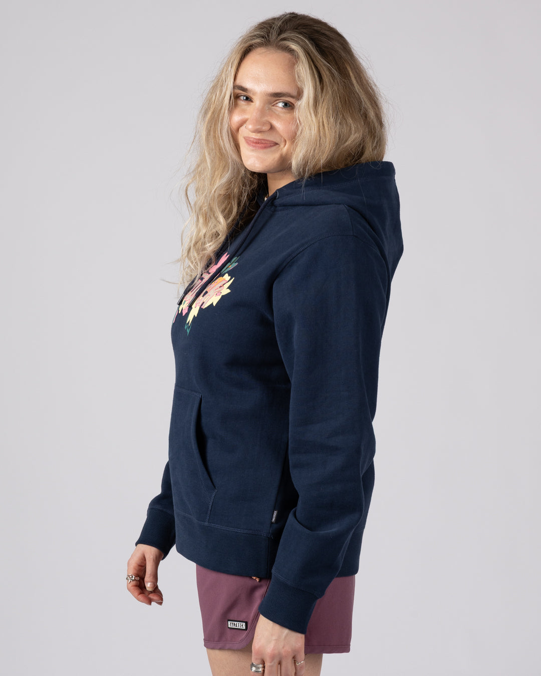 Saltrock Trader Daze Womens Pop Hoodie in Blue