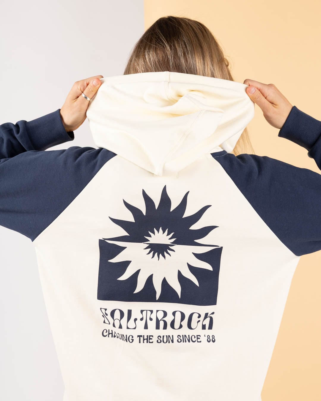 SALTROCK 'ROOTS' WOMENS ZIP HOODY - CREAM