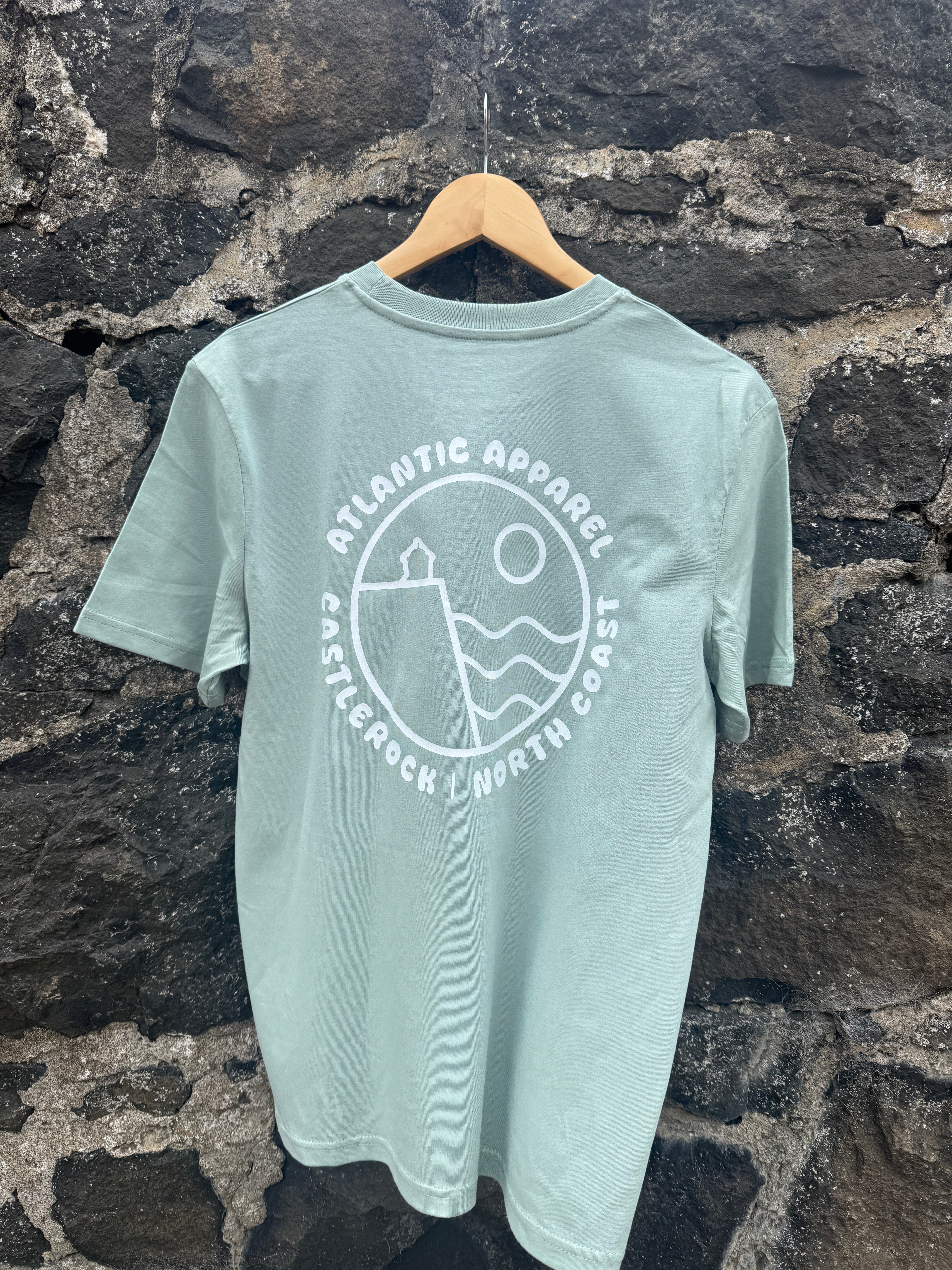 Atlantic Apparel 'Temple' Short Sleeve Unisex T-Shirt - Aloe