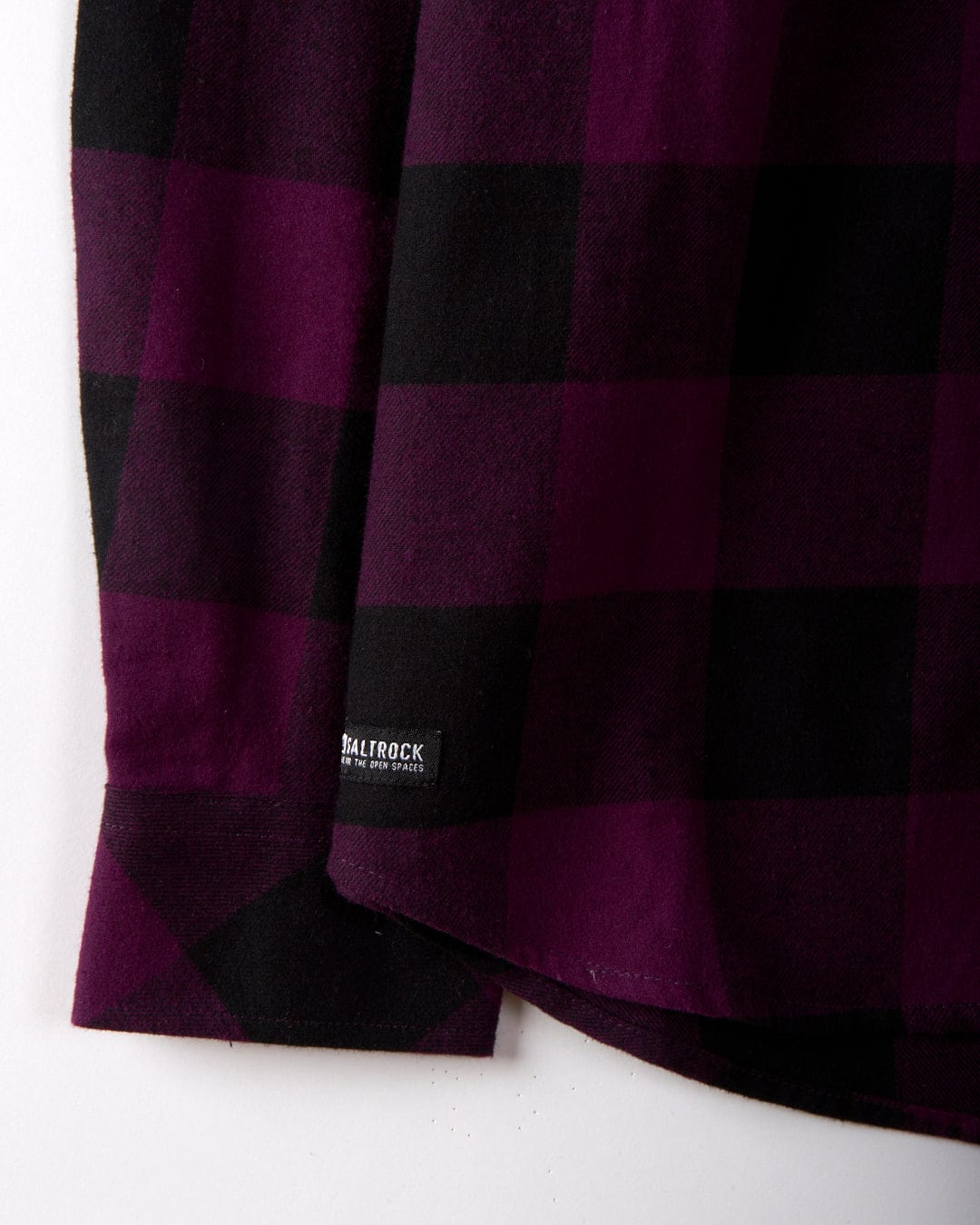 SALTROCK 'JAK' MENS FLANNEL SHIRT - BLACK/PURPLE