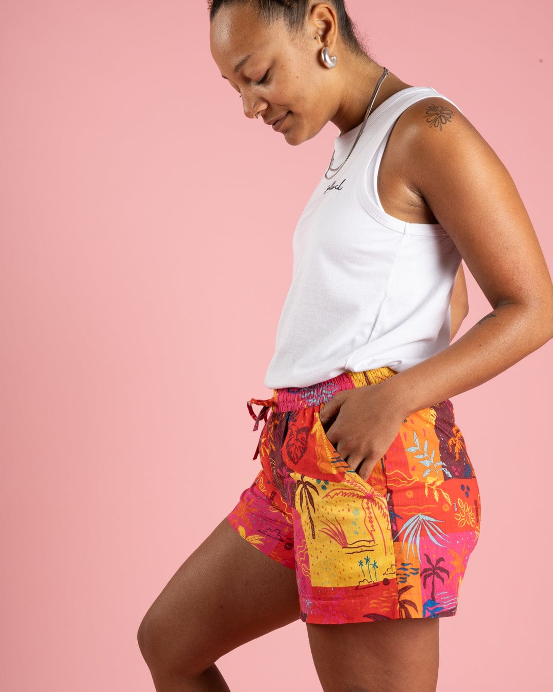 SALTROCK 'PALM BLOCK' WOMENS SHORTS