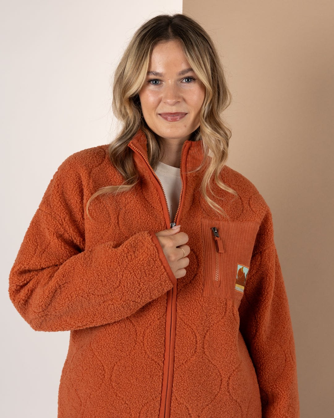 SALTROCK JARVIS WOMENS JAQUARD ZIP FLEECE