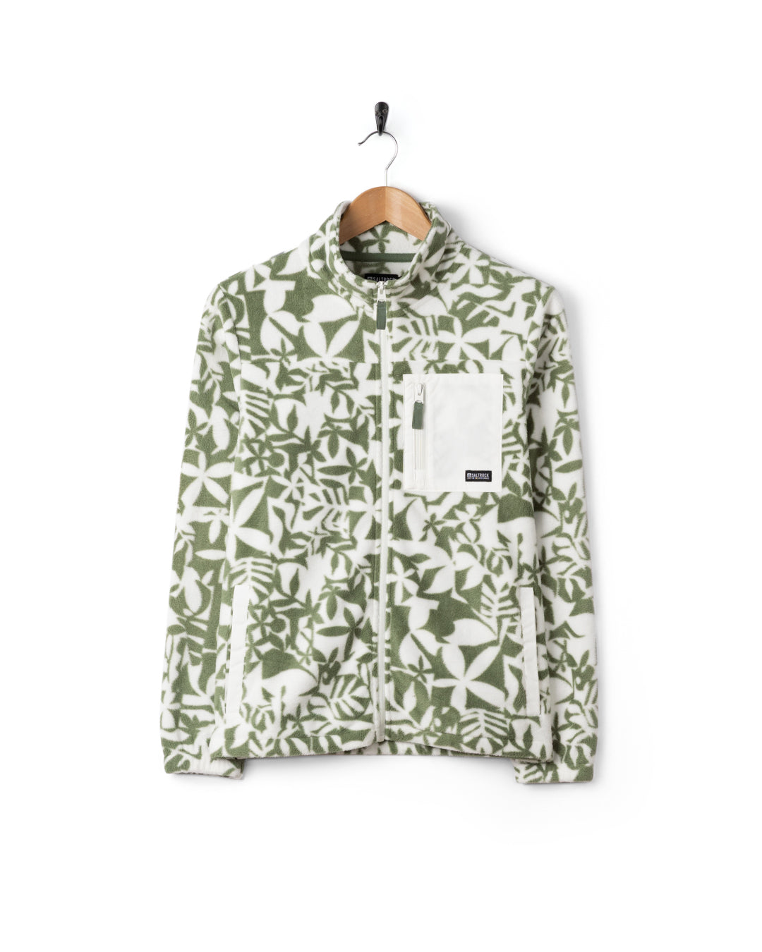 Saltrock Balance Womens Zip Fleece in Light Green