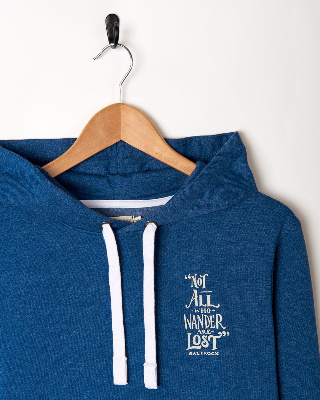 SALTROCK 'LOST SHIPS' MEN'S POP HOODIE - BLUE MARL