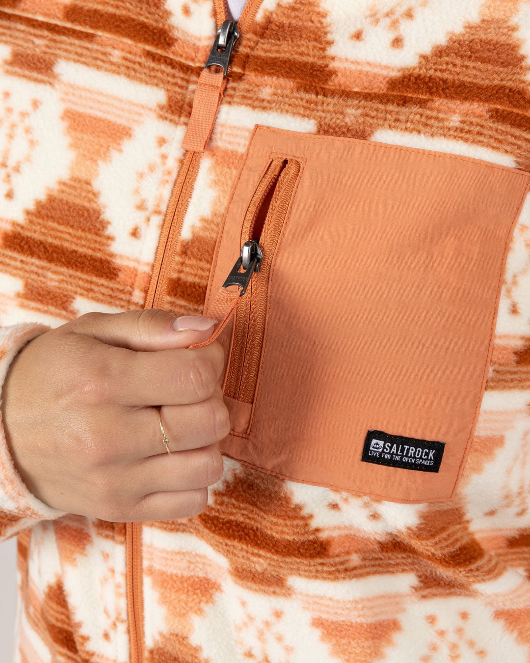 SALTROCK PORTIS WOMENS MICROFIBRE ZIP FLEECE