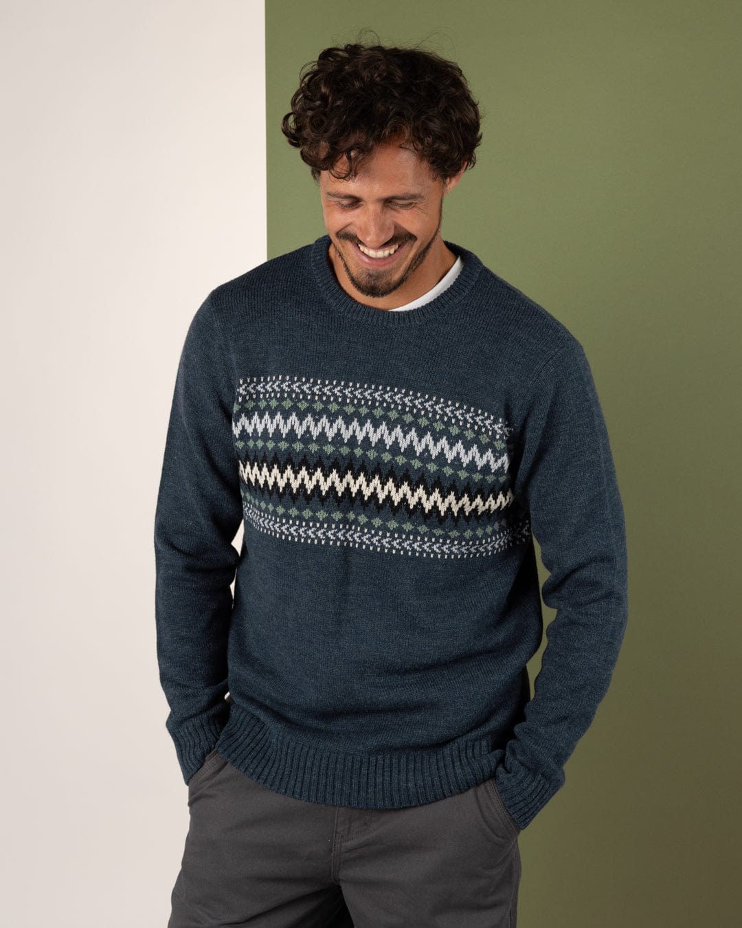 SALTROCK ROLO MENS KNITTED JUMPER