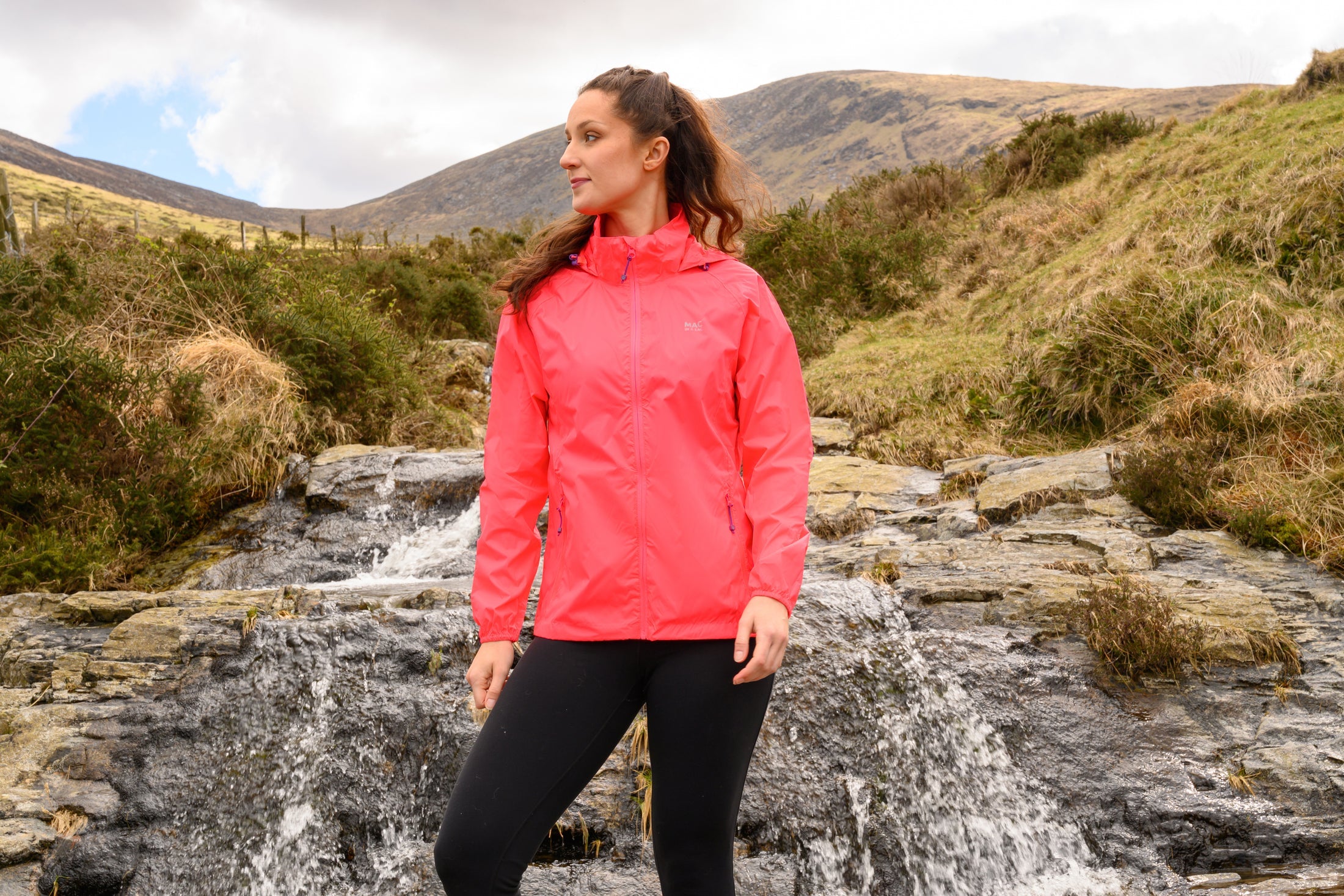 MAC IN A SAC ORIGIN II PACKABLE WATERPROOF JACKET - NEON WATERMELON