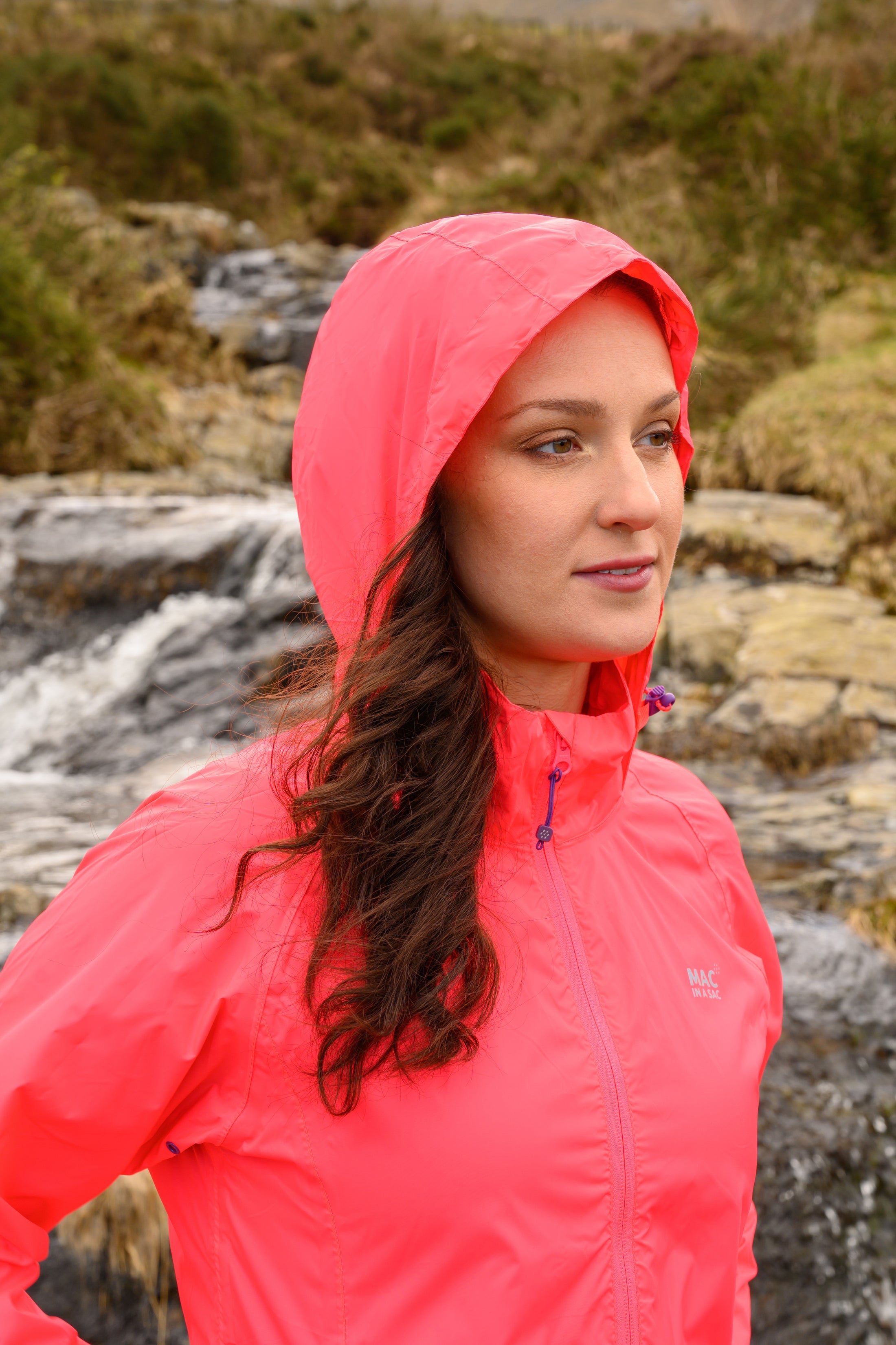MAC IN A SAC ORIGIN II PACKABLE WATERPROOF JACKET - NEON WATERMELON