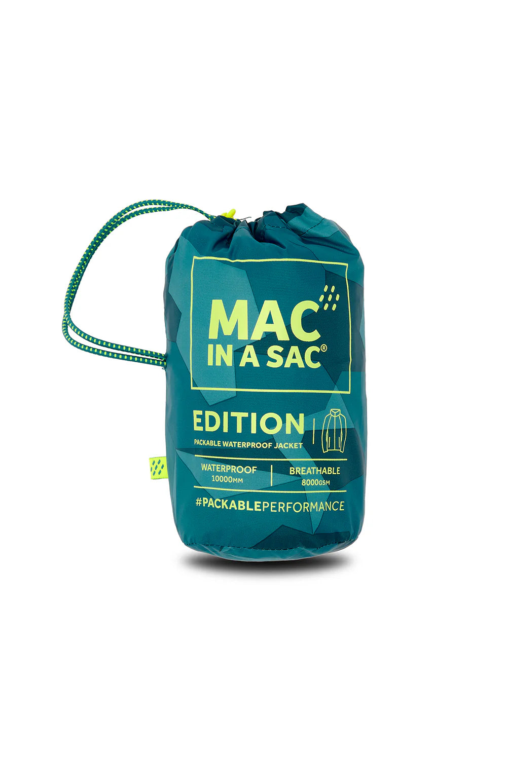 MAC IN A SAC ORIGIN II EDITION PACKABLE WATERPROOF JACKET - TEAL CAMO