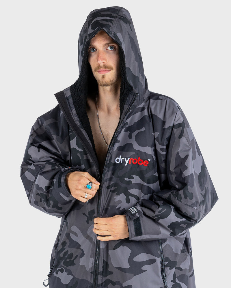 dryrobe® ADVANCE LONG SLEEVE - BLACK CAMO