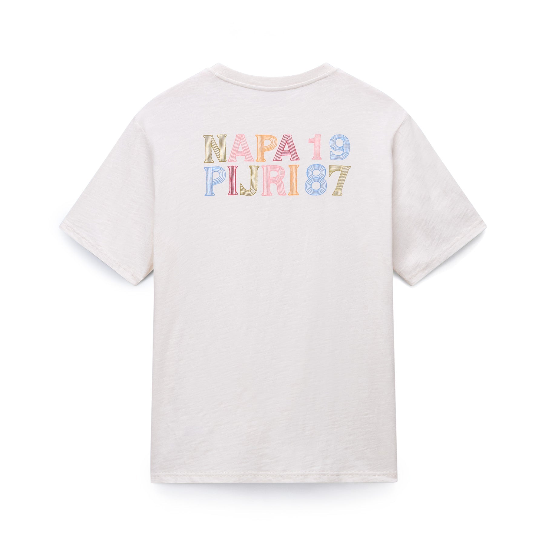 Napapijri S-Elior Short Sleeve T-Shirt - White Whisper