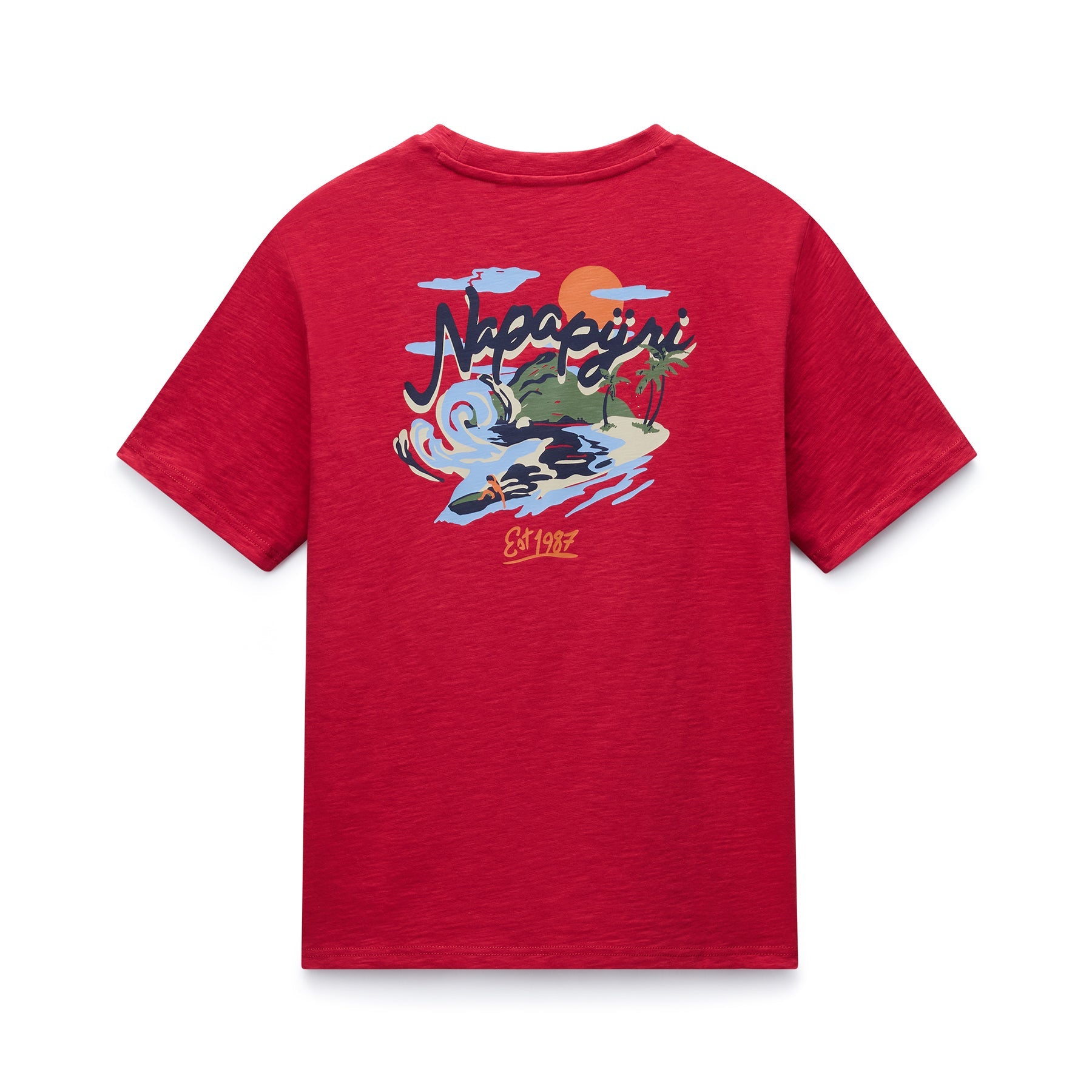 Napapijri S-Elior Short Sleeve T-Shirt - Red