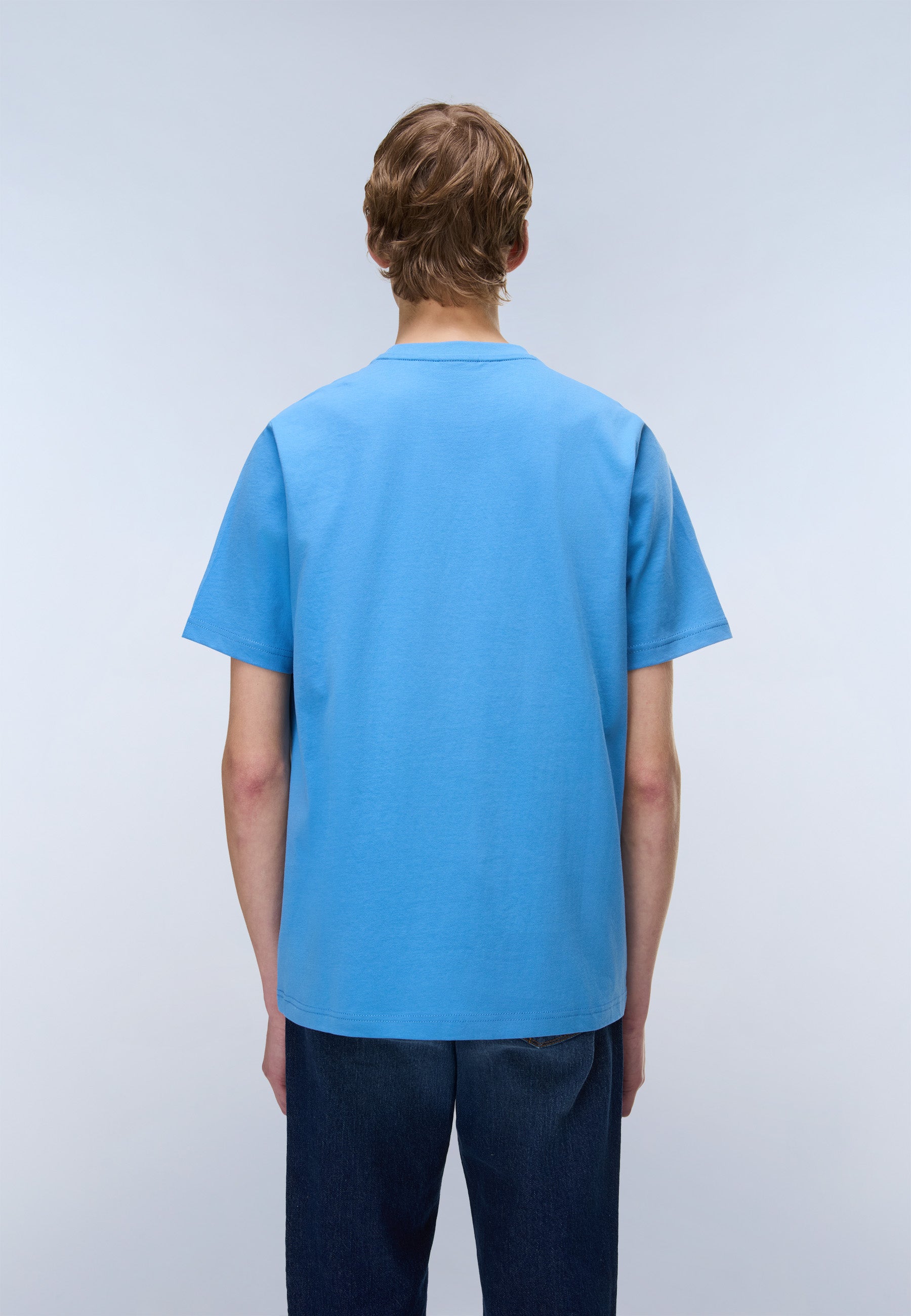 Napapijri Box Logo Short Sleeve T-Shirt - Light Blue