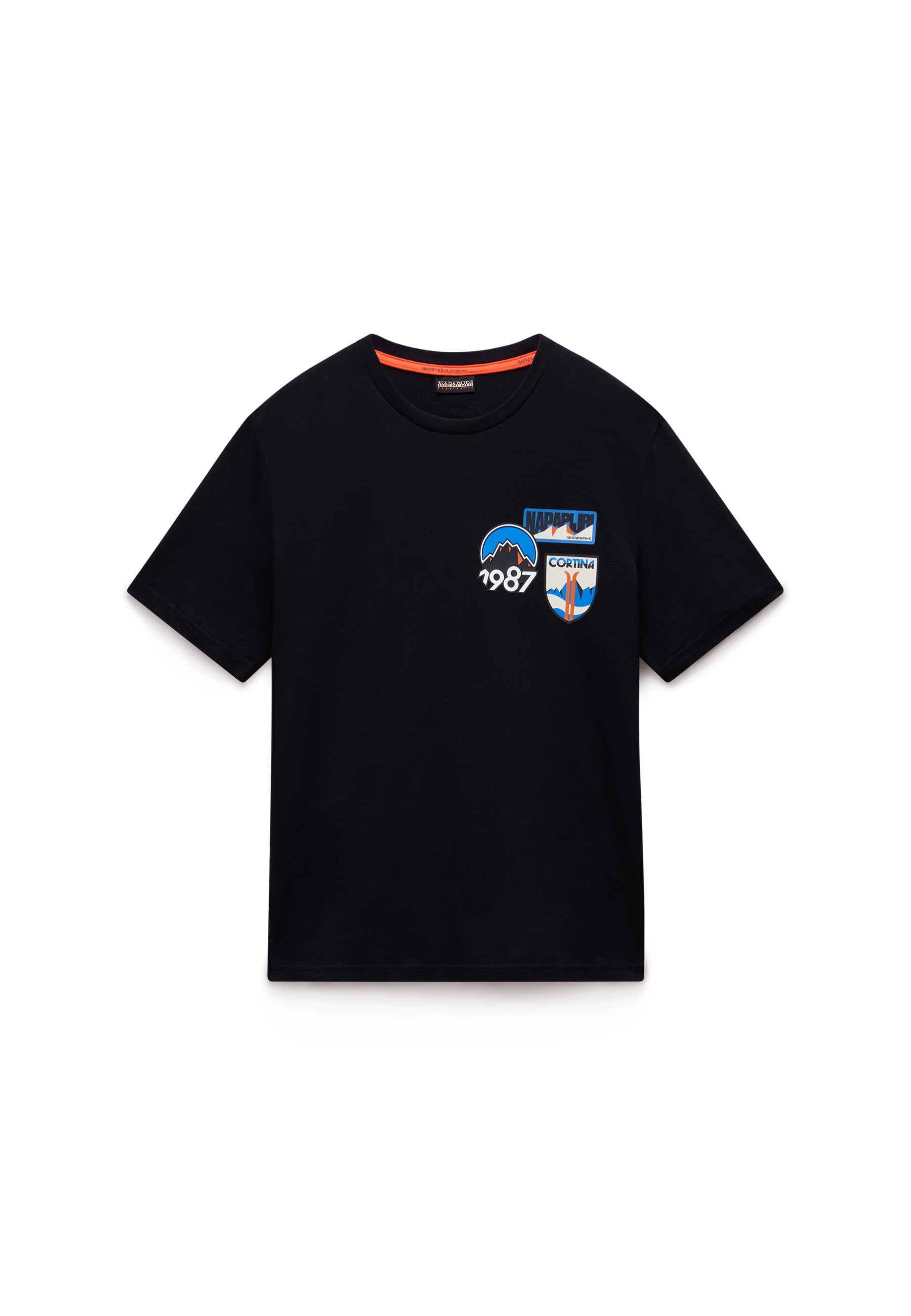 NAPAPIJRI S-MONTEPIANA SHORT SLEEVE T-SHIRT - BLACK