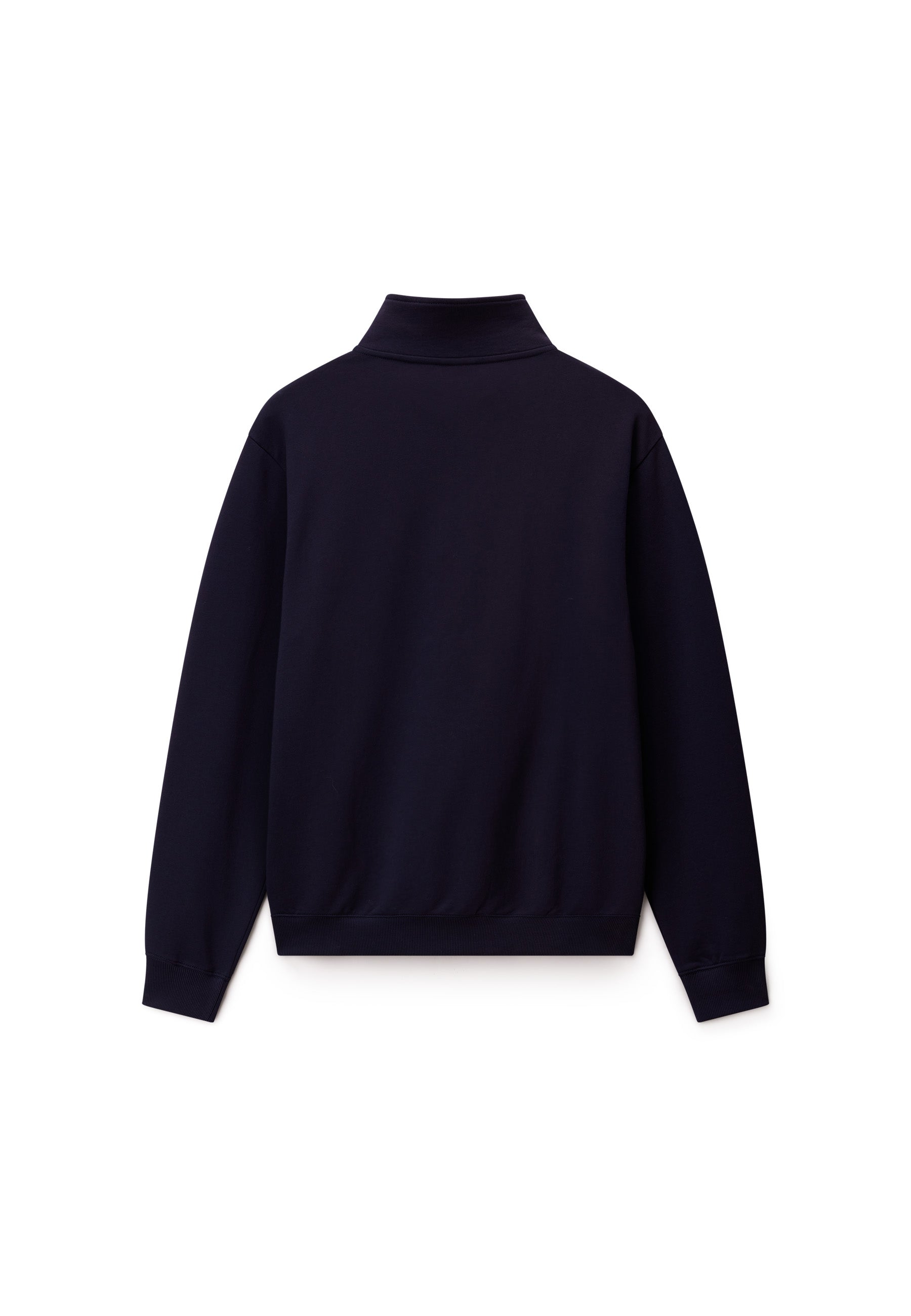 NAPAPIJRI SMALL BOX HALF-ZIP SWEATSHIRT - BLU MARINE