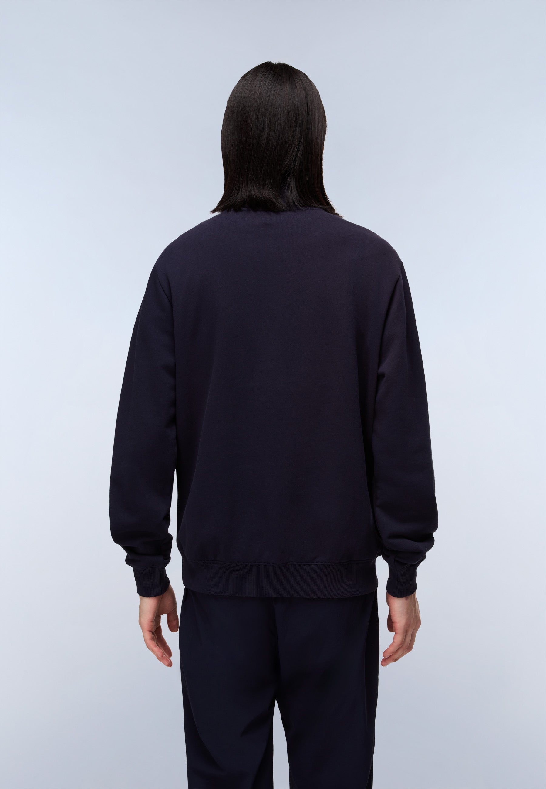 NAPAPIJRI SMALL BOX HALF-ZIP SWEATSHIRT - BLU MARINE