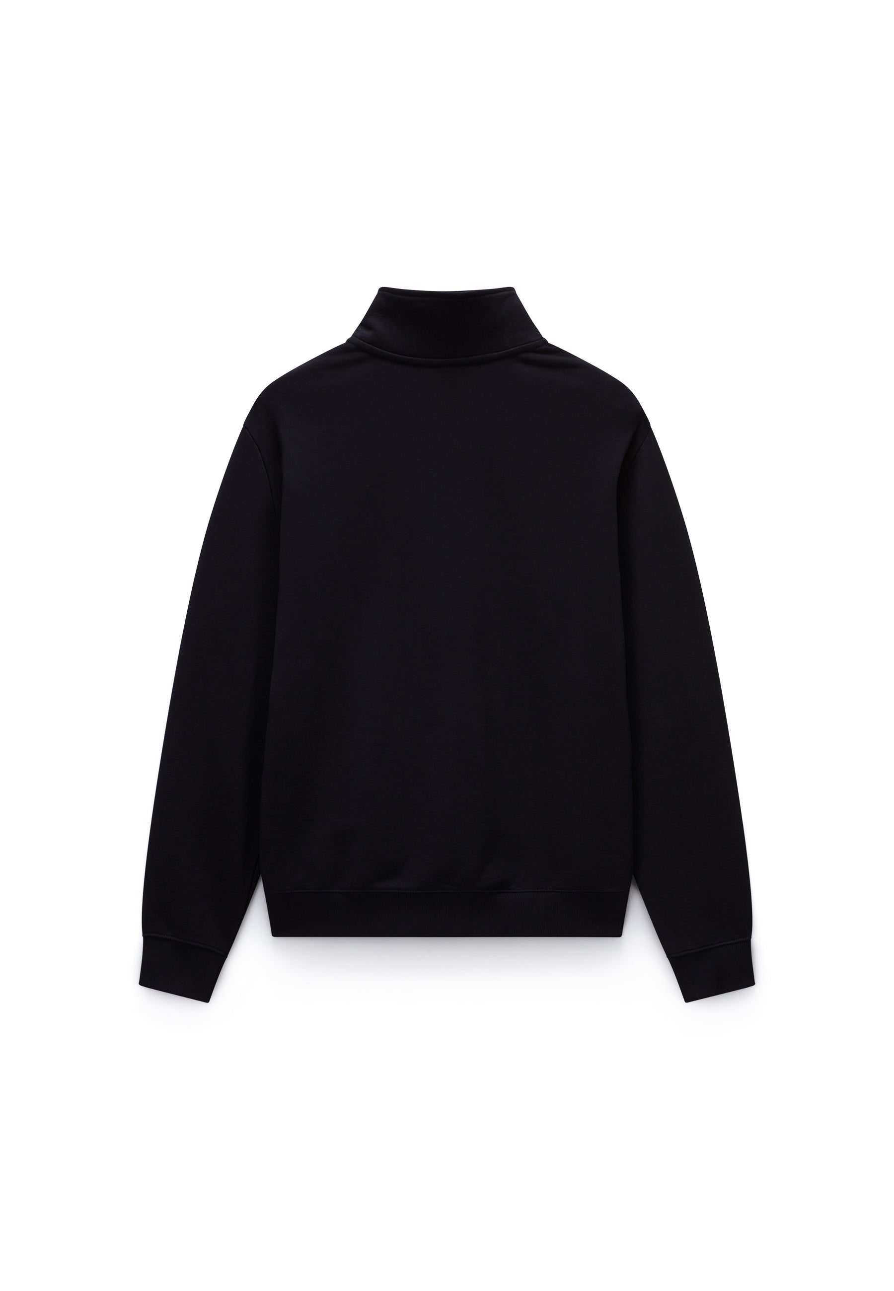 NAPAPIJRI SMALL BOX HALF-ZIP SWEATSHIRT - BLACK BEAUTY