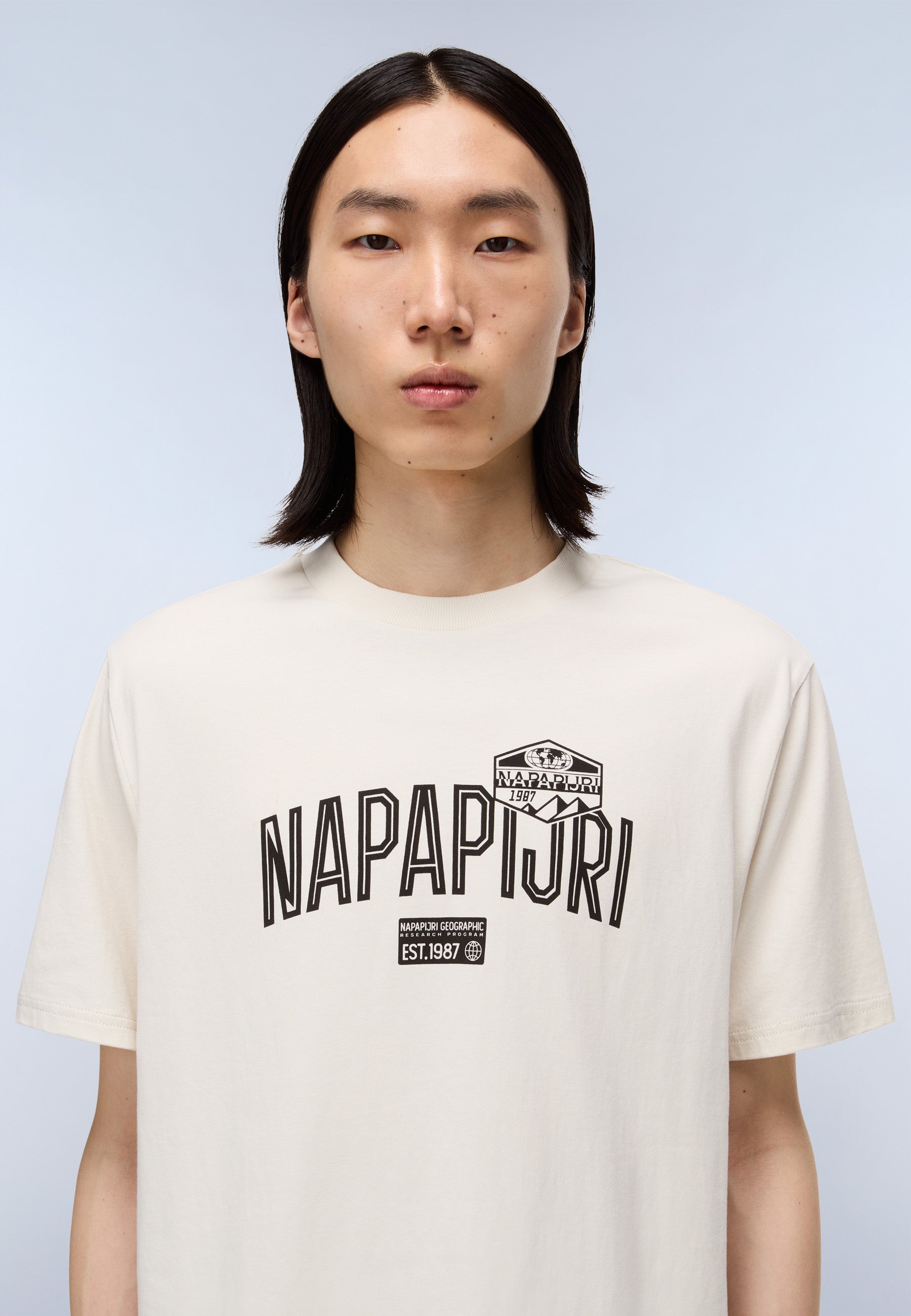 NAPAPIJRI S-FUNES SHORT SLEEVE T-SHIRT - BEIGE DIMITY