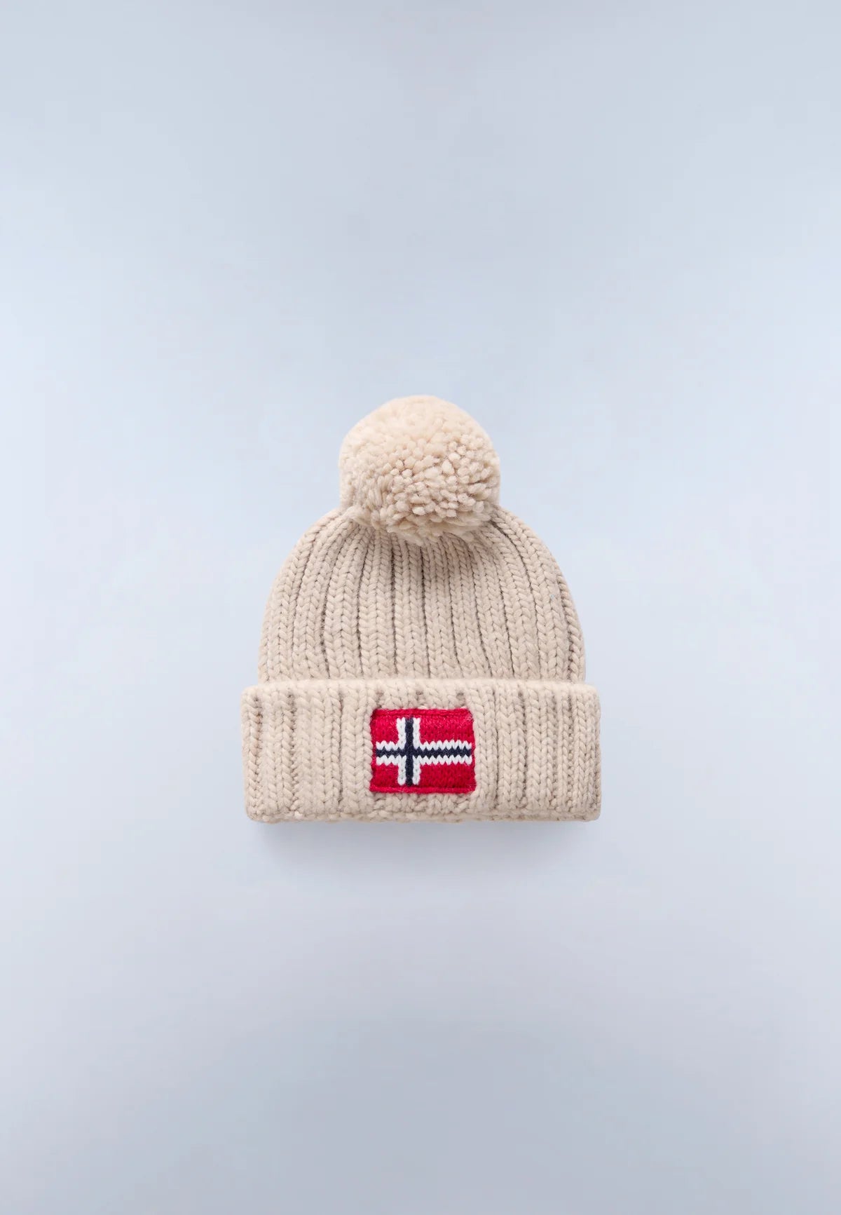 NAPAPIJRI SEMIURY WOOL BLEND BEANIE - BEIGE DIMITY