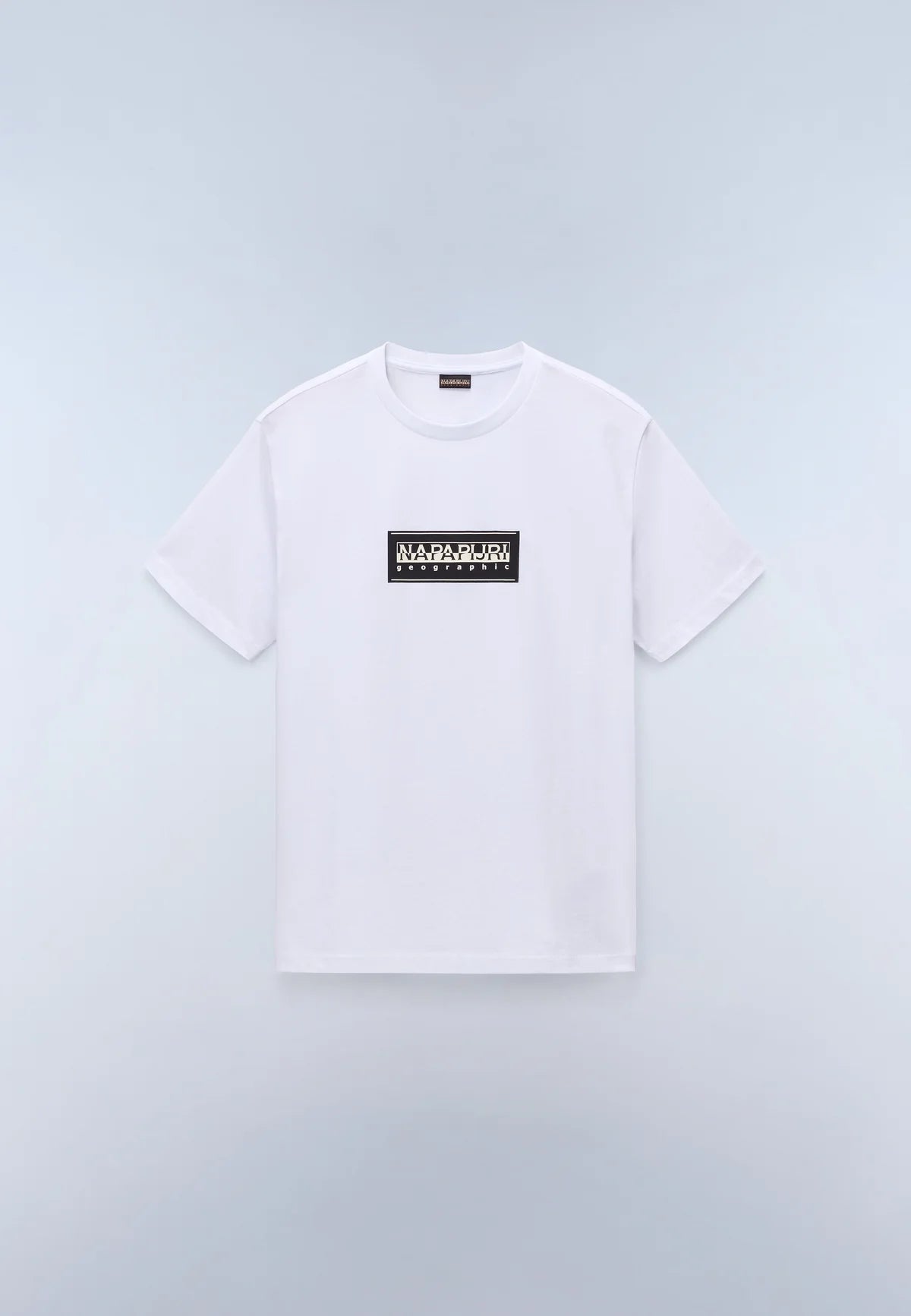 NAPAPIJRI BOX LOGO SHORT SLEEVE T-SHIRT - WHITE